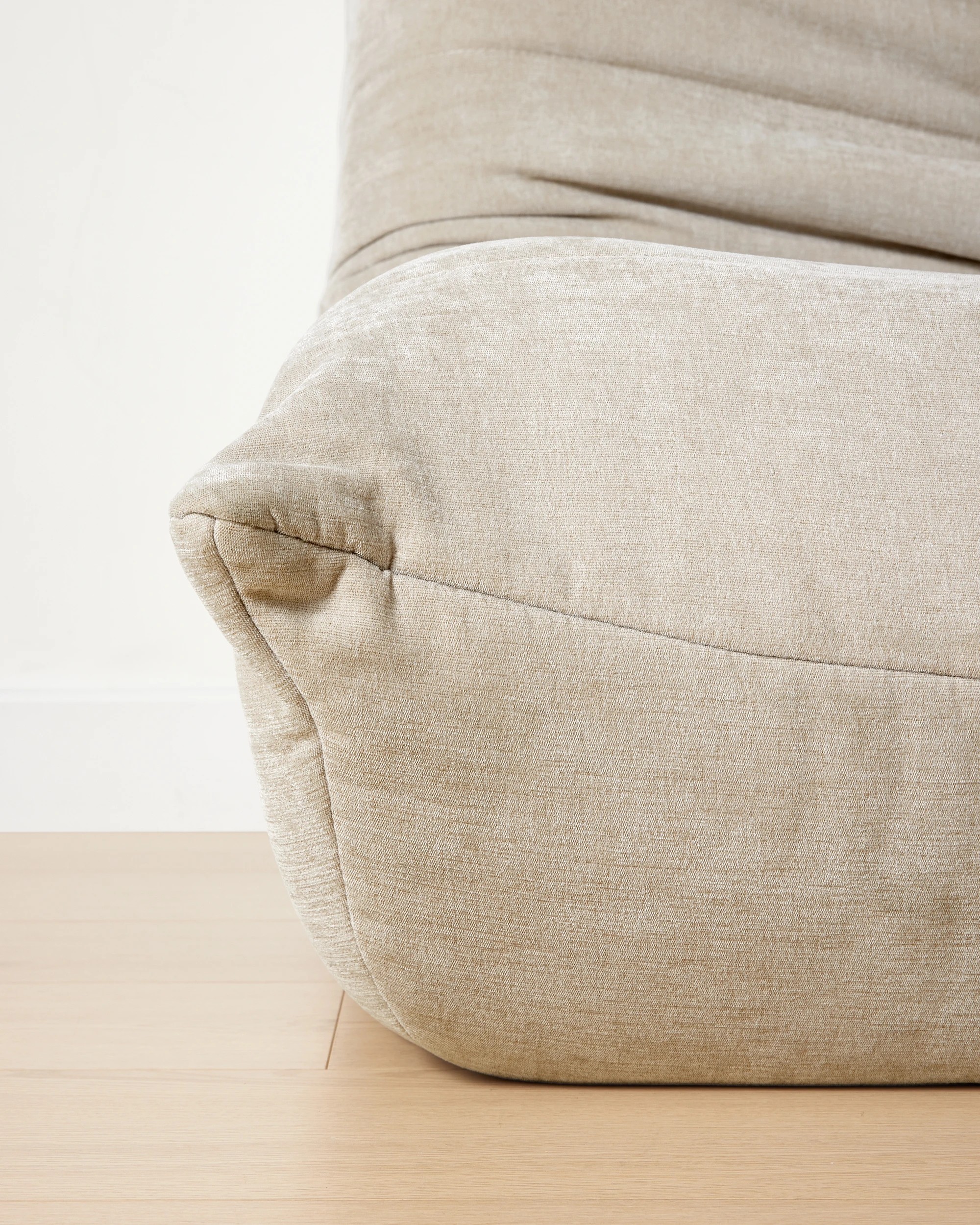 7 Goldie 2 Seat Compressed Sofa - Natural, 7 of 10