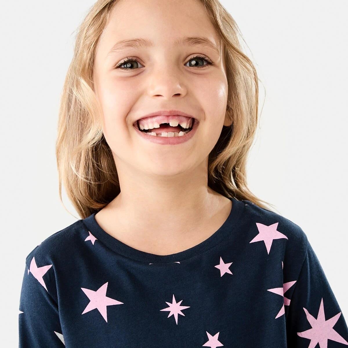 3 Knit Pyjama Set Nvy Stars, 3 of 8