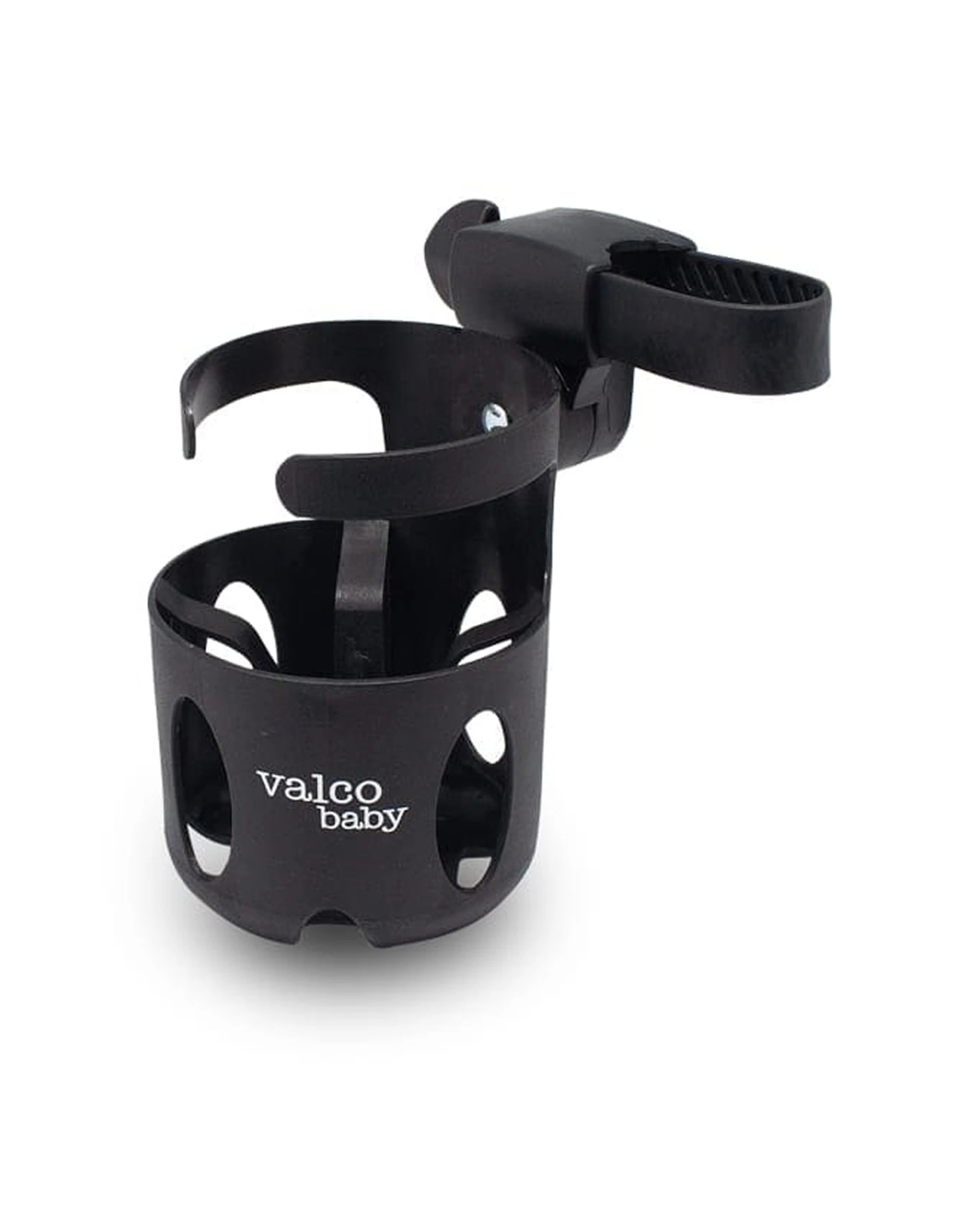 3 ValcoBaby Pram Stroller Cup And Bottle Holder Universal Fit Large Cups - Black, 3 of 5