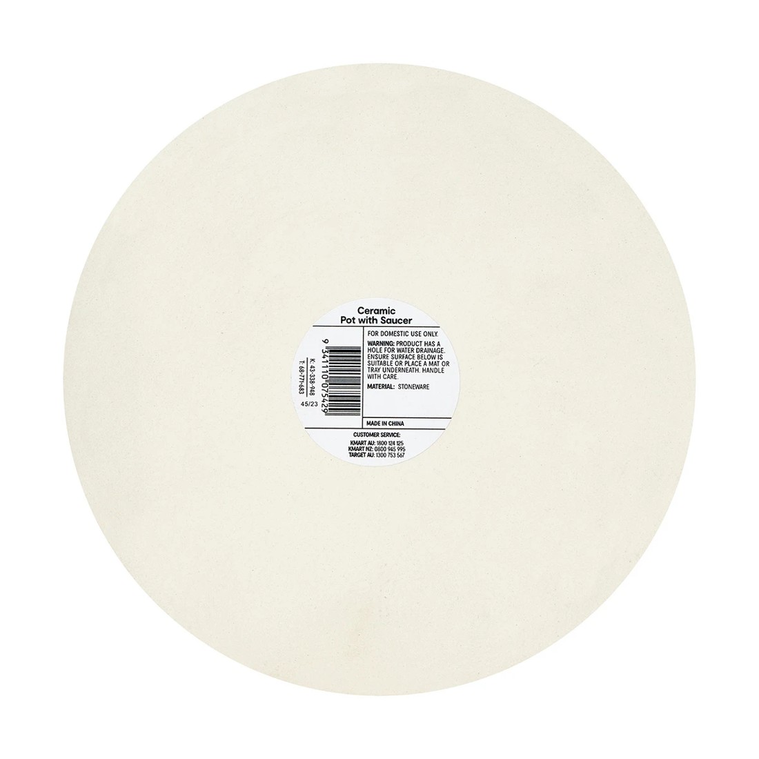 7 Ceramic Pot with Saucer, 7 of 7