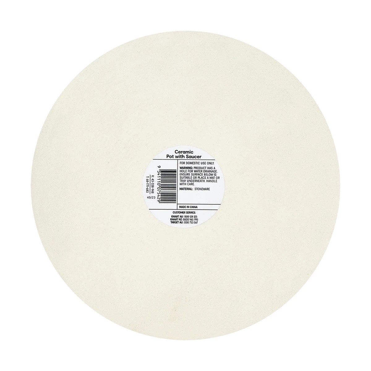 7 Ceramic Pot with Saucer, 7 of 7