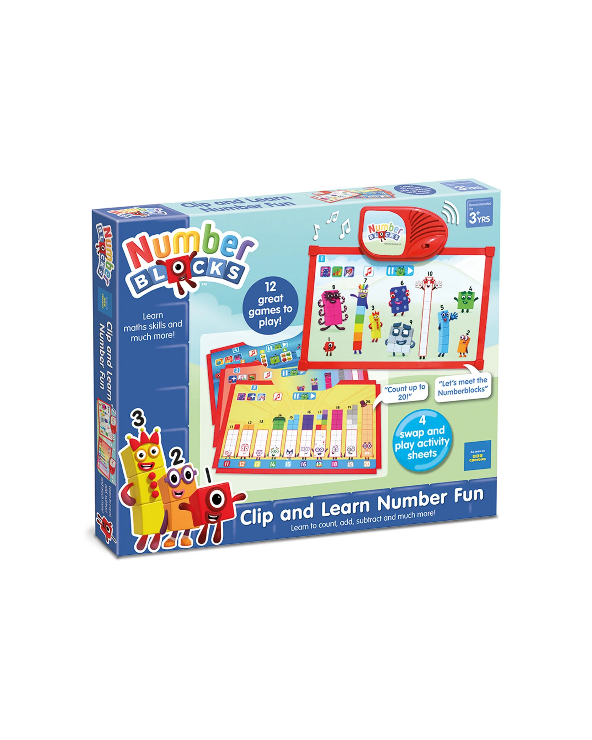 Plastic Kids Learning Tablet Numberblocks Mini Tablet Toy – Interactive ...