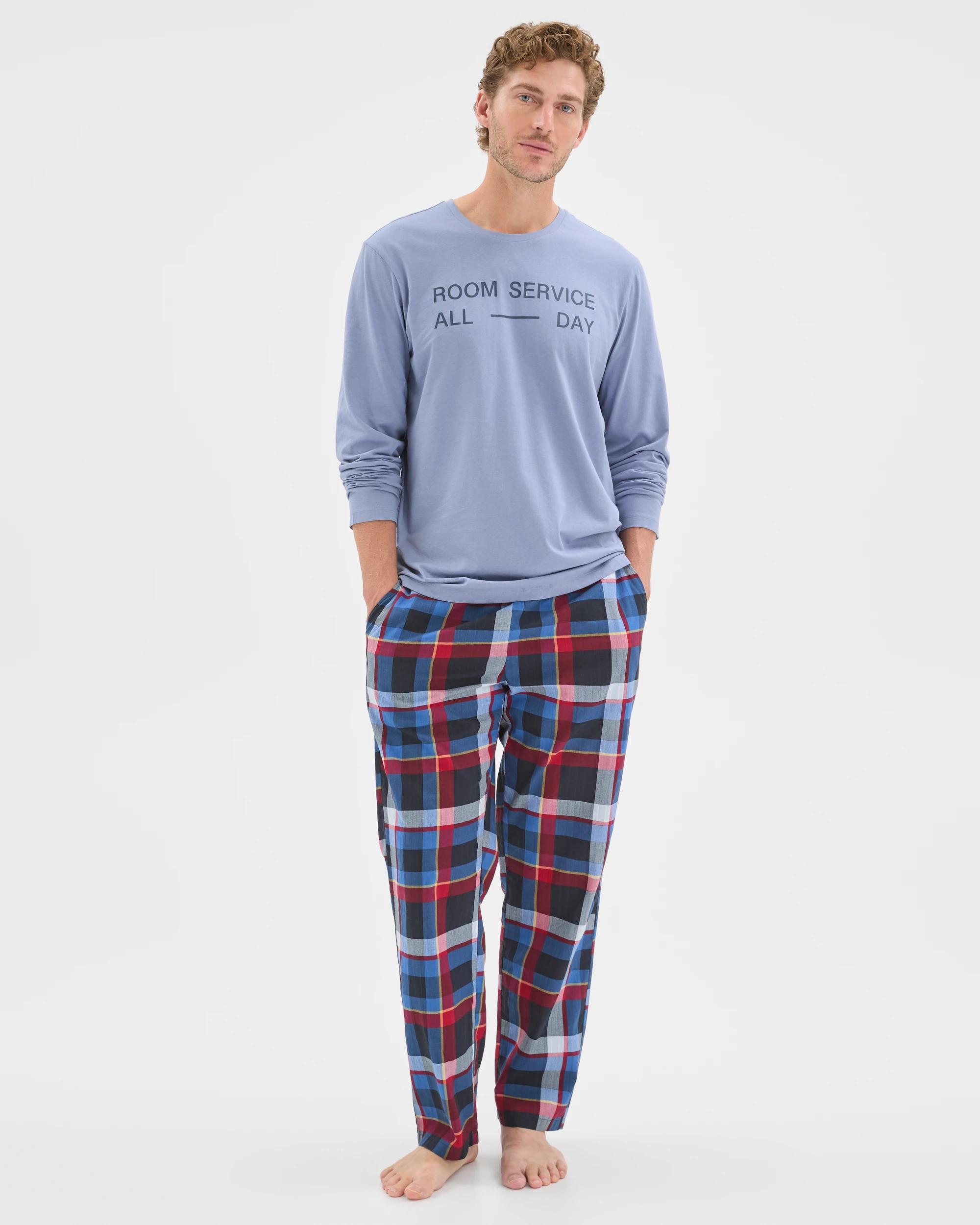 1 Maxx Australian Cotton Long Sleeve Sleep Top ROOM SERVICE, 1 of 6