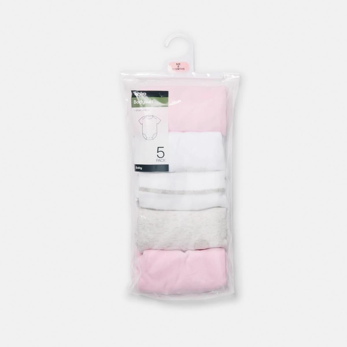 8 5 Pack Bodysuits PINK MULTI PACK, 8 of 8