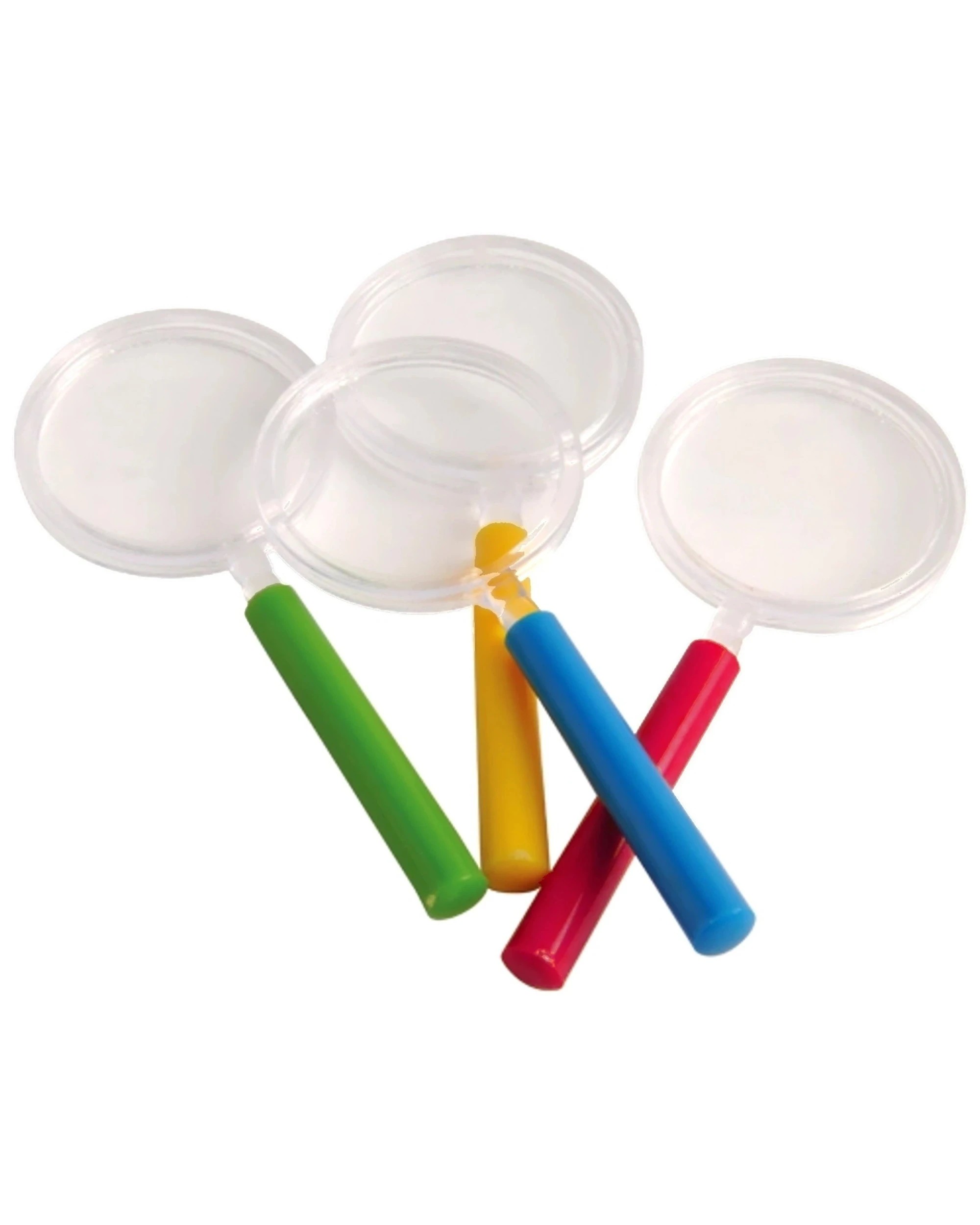 1 Partyrama Plastic Coloured Magnifying Glasses Pack of 12, 1 of 2