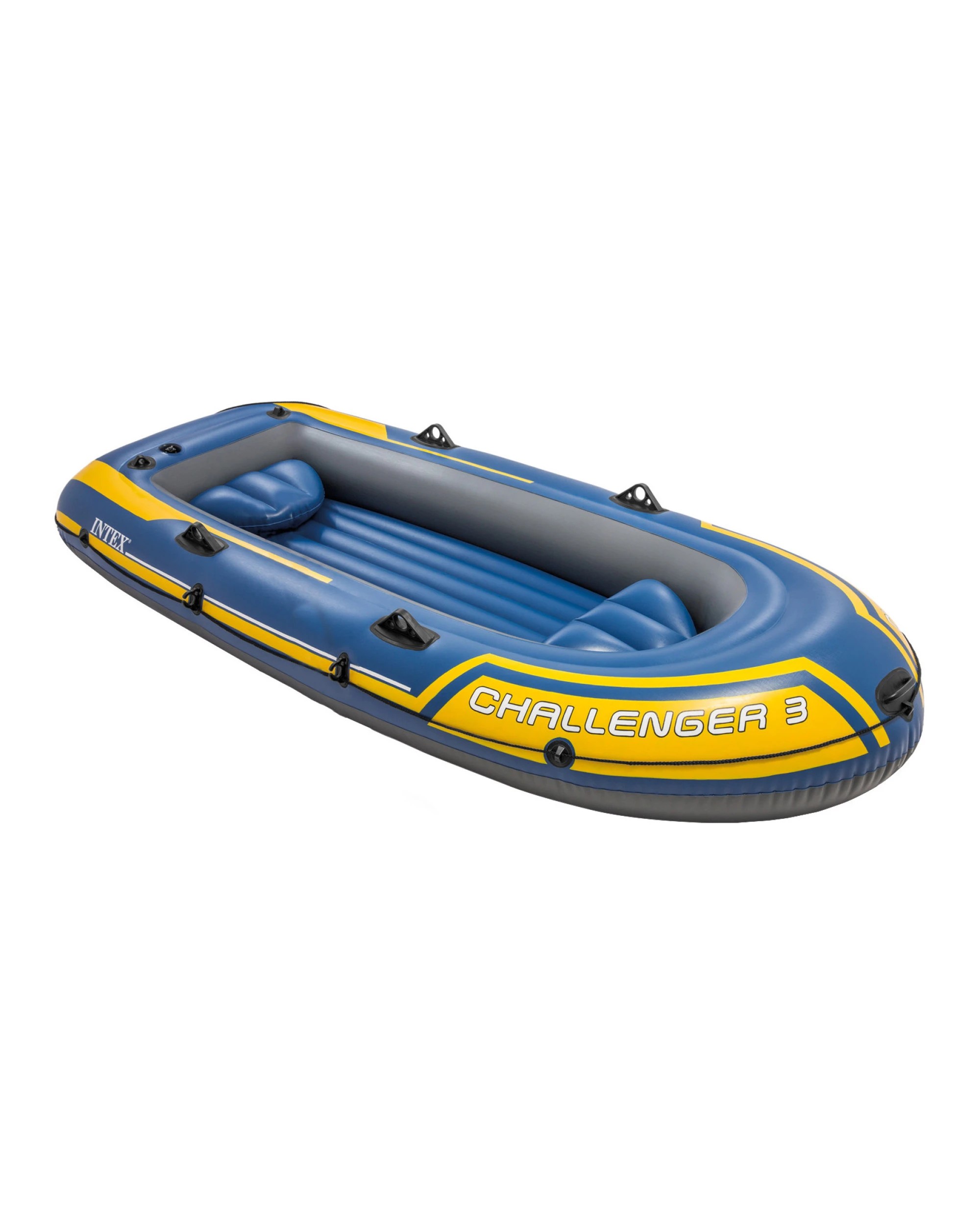 3 Intex 68370NP Challenger 3 Inflatable Boat Set - Blue, 3 of 9