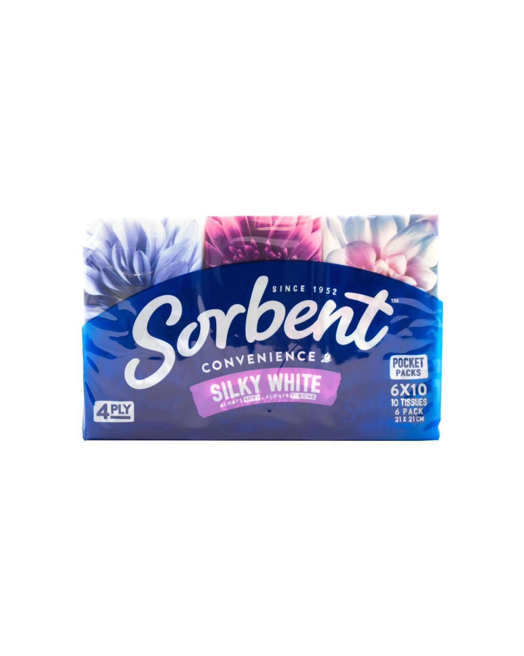 2 Sorbent 720pc 4-Ply Pocket Tissues Silky Soft Strong - White, 2 of 3