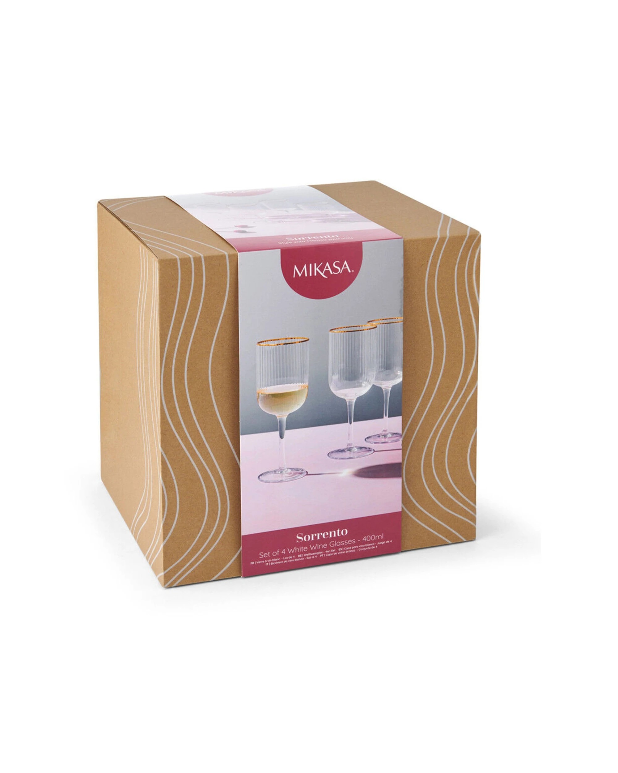 5 Mikasa 4pc Sorrento Crystal Wine Glass Set 400ml - Clear, 5 of 5