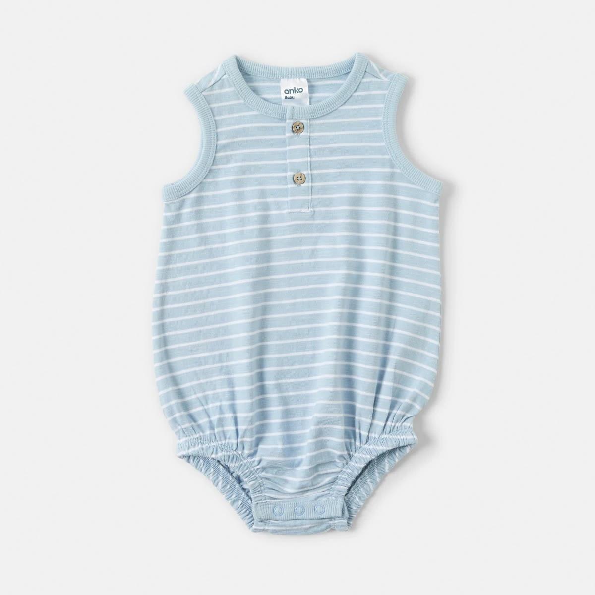 1 Henley Neck Bodysuit Stripes, 1 of 3