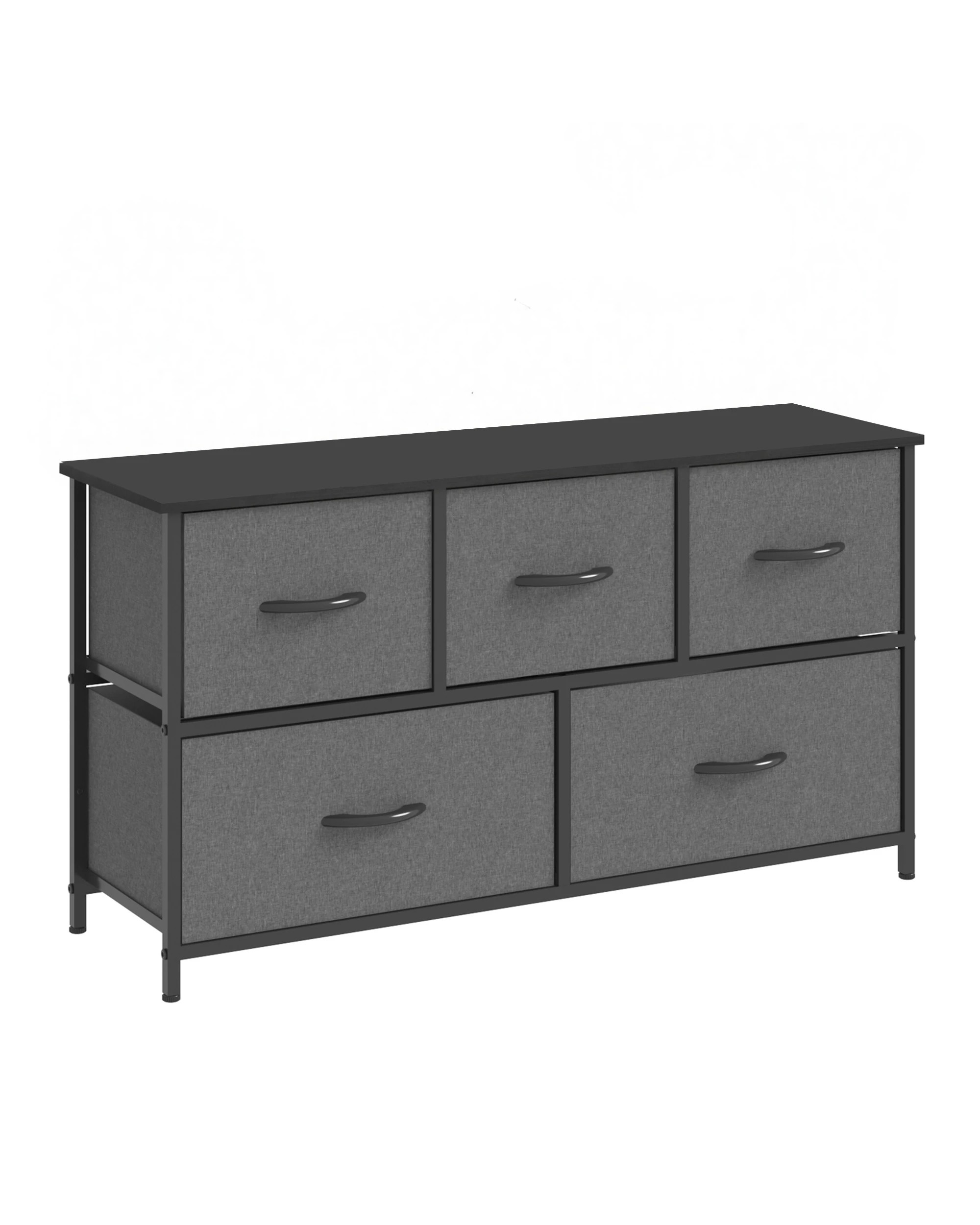 1 Advwin 5 Chest Of Drawers Storage Cabinet Tower Dresser Lowboy
 - Grey, 1 of 9