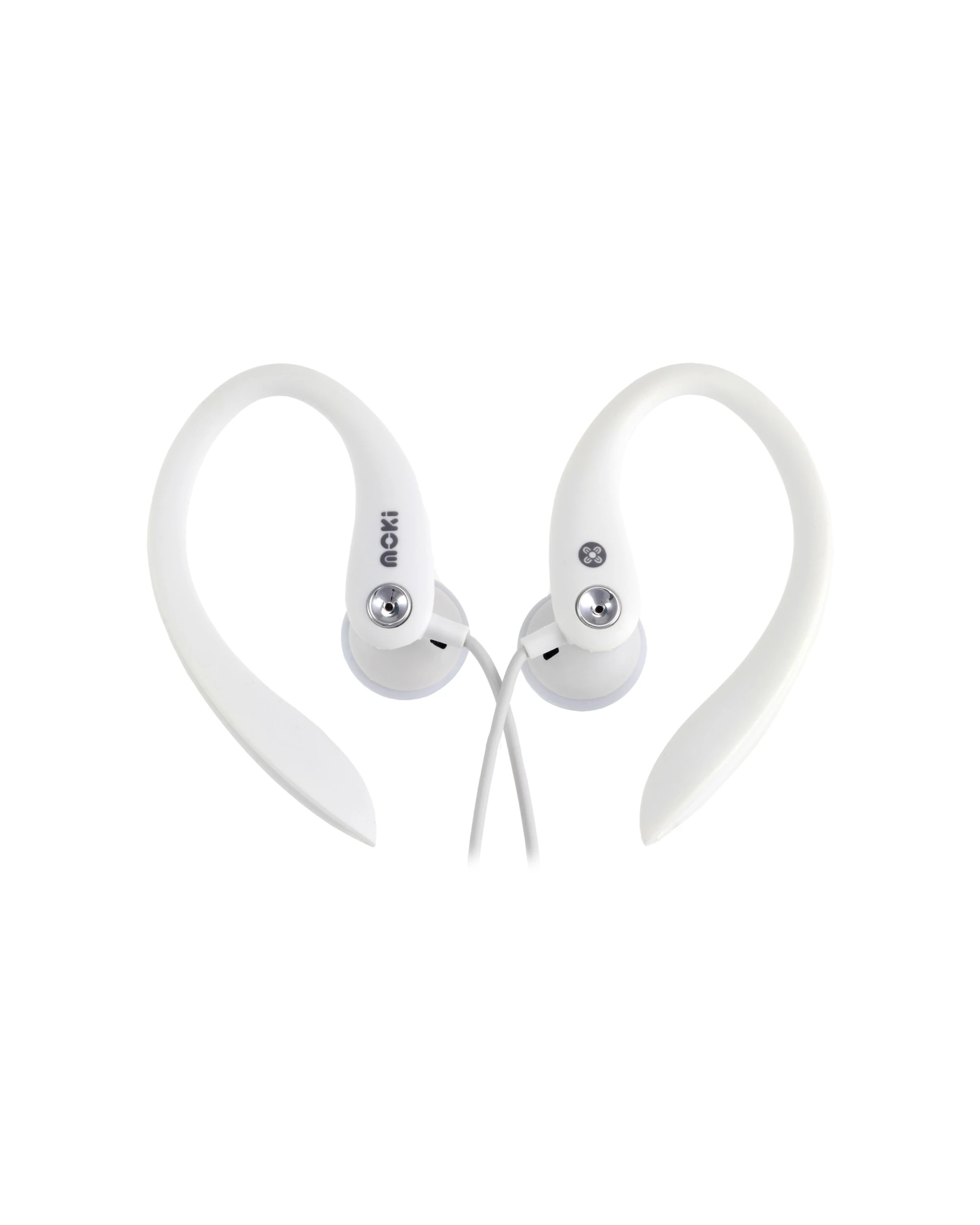 1 Moki Ear Hooks Sports Earphones 3.5mm Secure Fit 15mm - White, 1 of 1