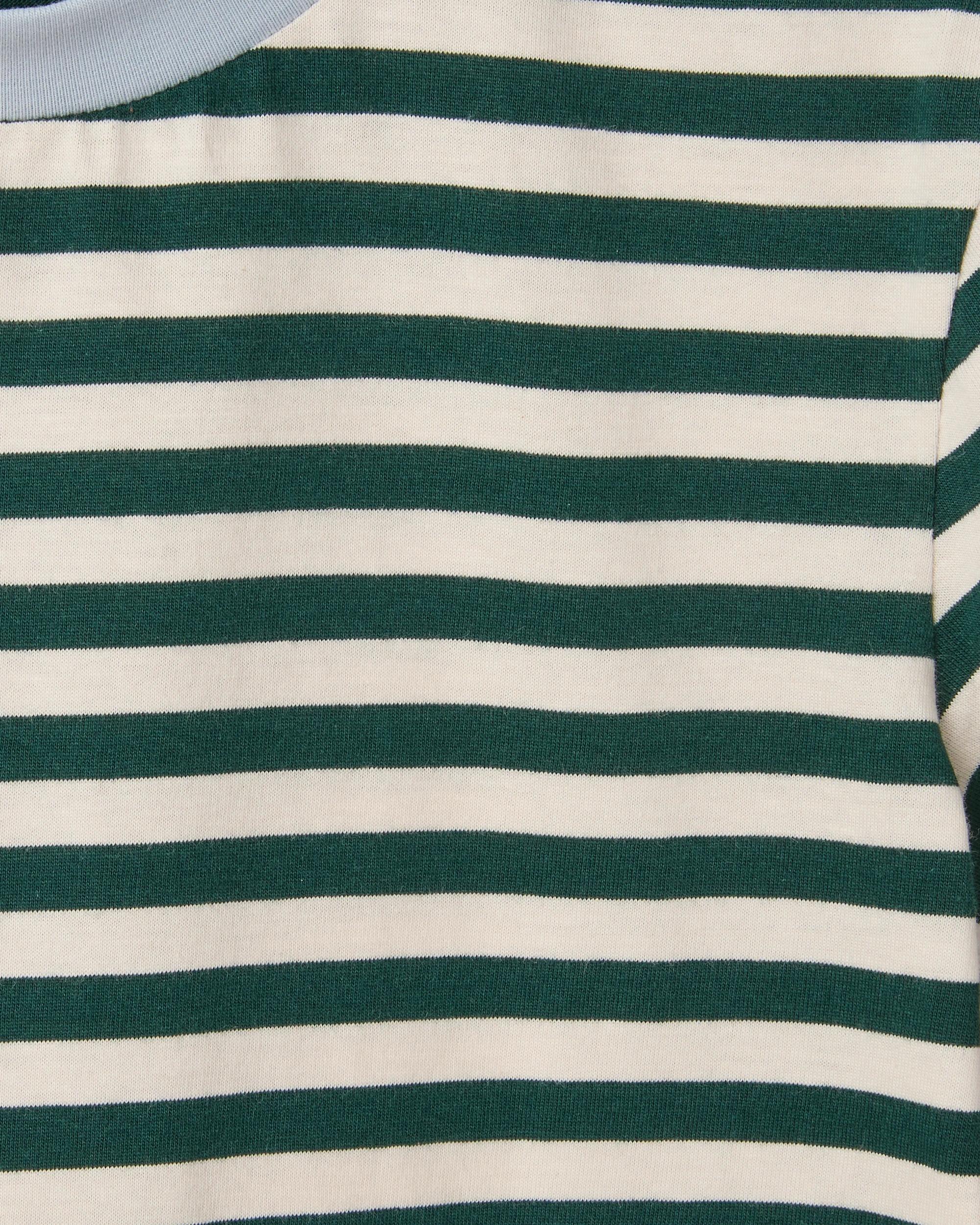 5 Target Kids Australian Cotton Short Sleeve T-Shirt GREEN STRIPE, 5 of 5