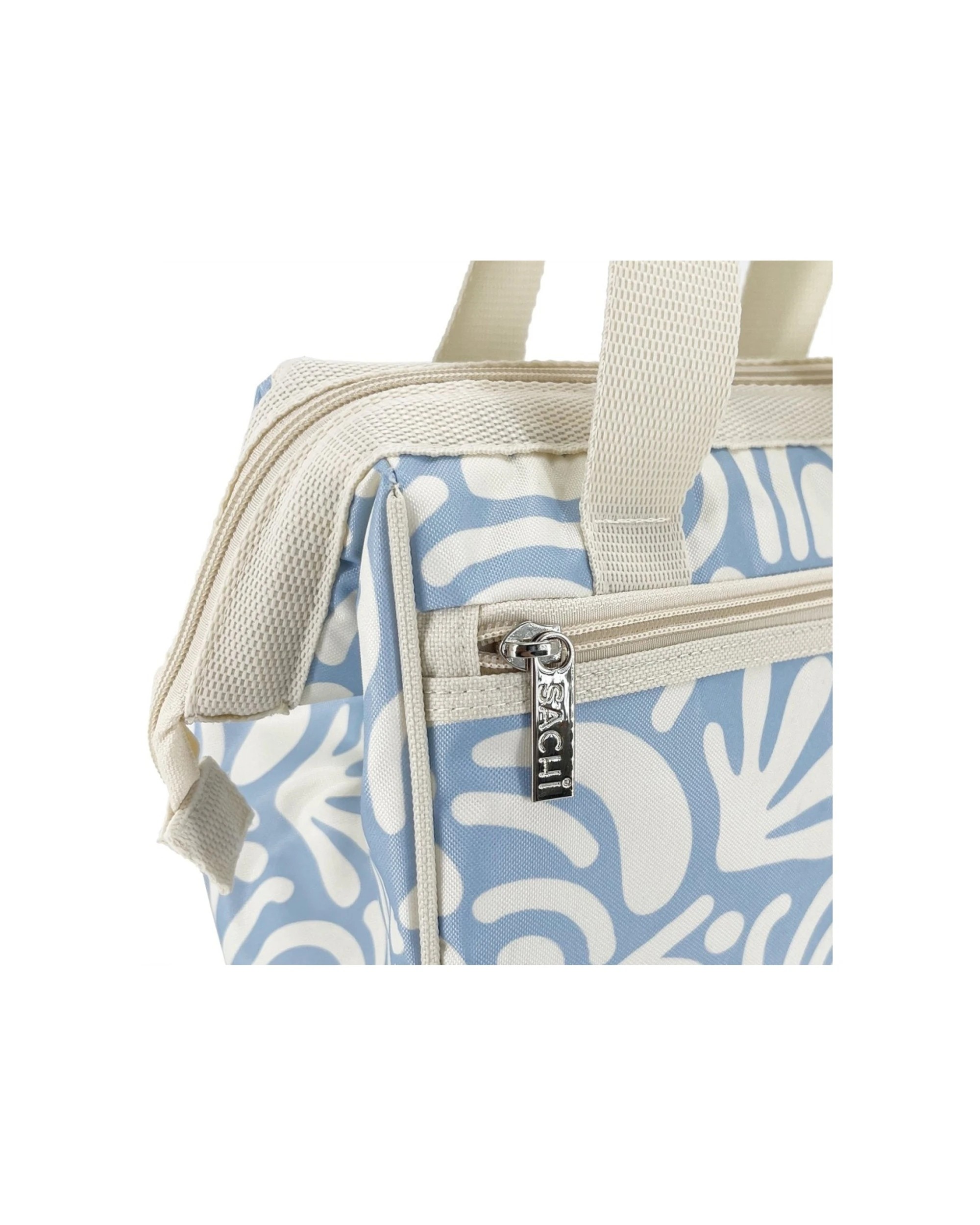 2 Sachi Insulated Lunch Bag Leak Proof Lining Large Zip Opening 24x17x22cm - Blue, 2 of 5