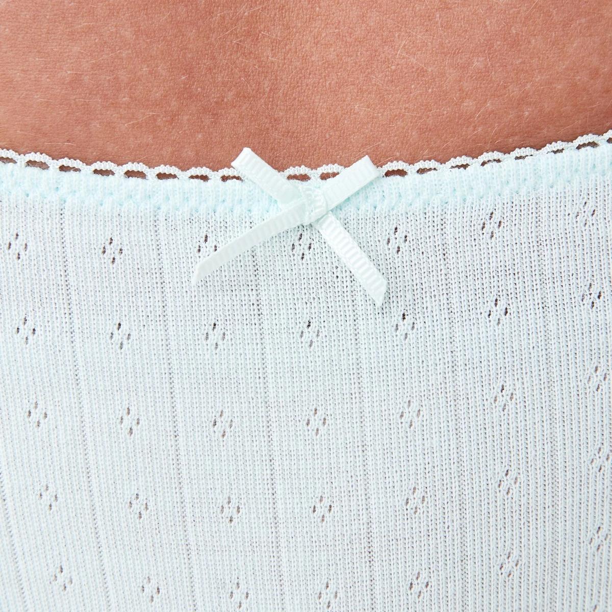 9 3 Pack Pointelle G-String Briefs FLORAL DOT, HALOGEN BLUE, BAY BREEZE, 9 of 9