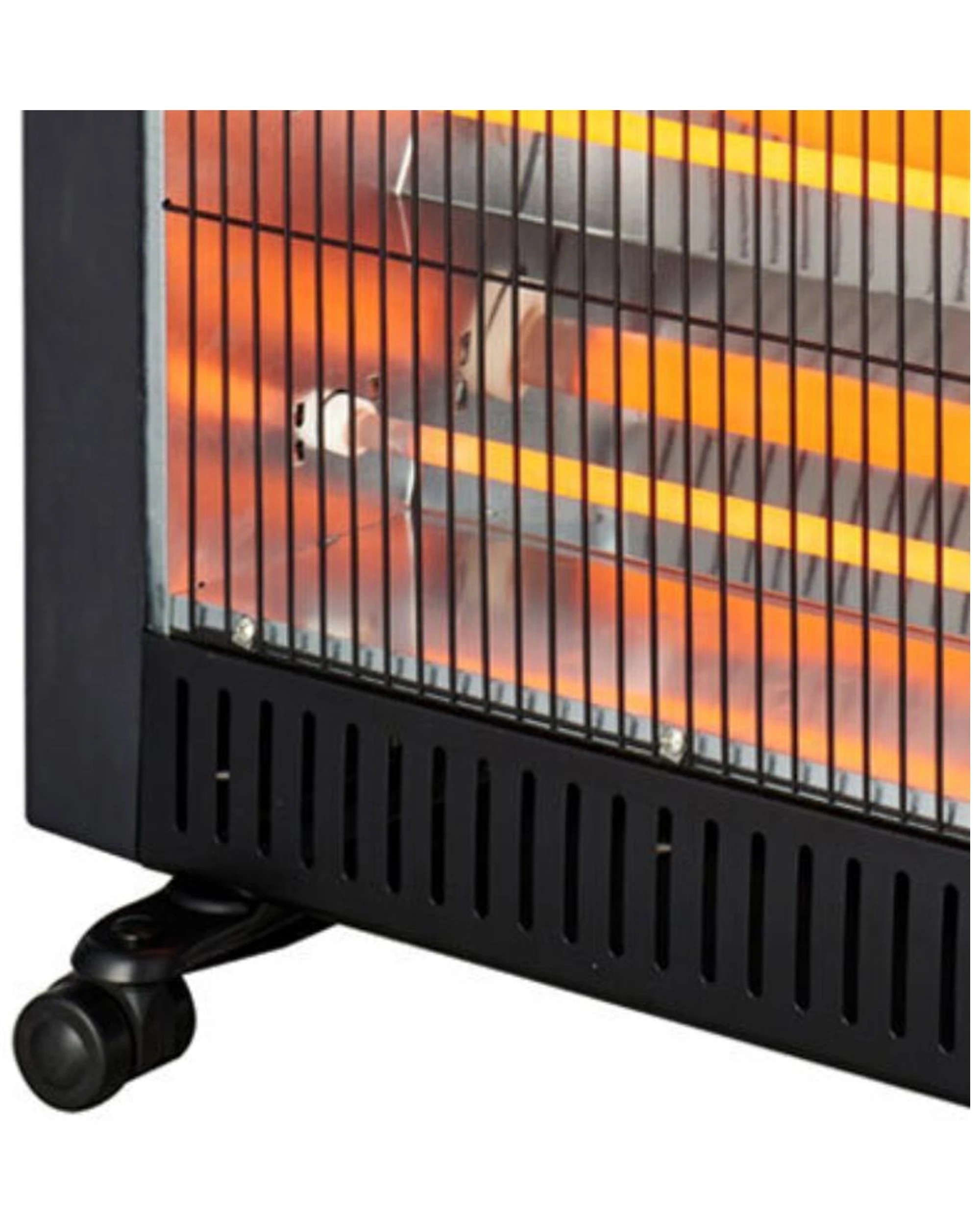 2 Heller 2200w Black Quartz Radiant Heater Floor W/ 2 Heating Settings/adjustable - Black, 2 of 3