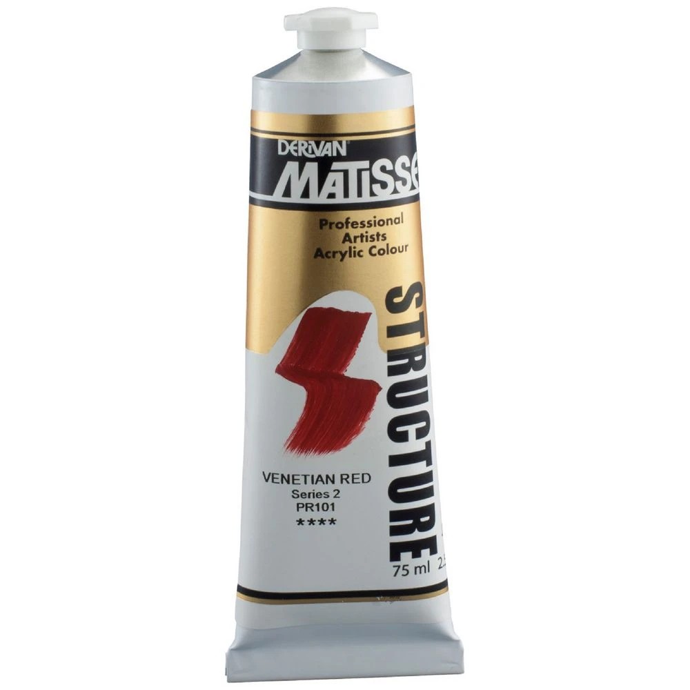 1 Derivan Matisse Structure Paint 75mL Venetian Red S2, 1 of 2