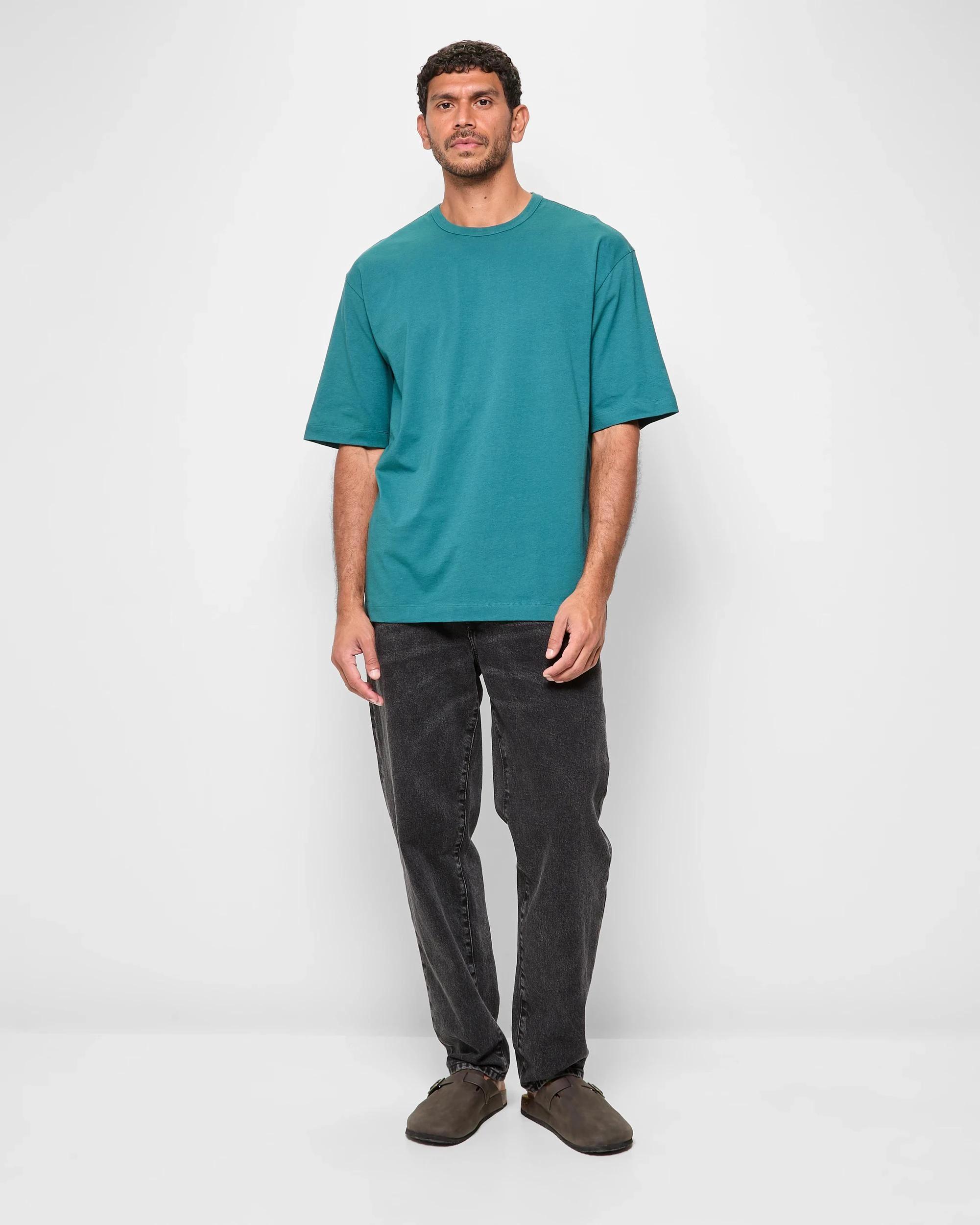 2 Target Australian Cotton Oversized T-Shirt TEAL, 2 of 5