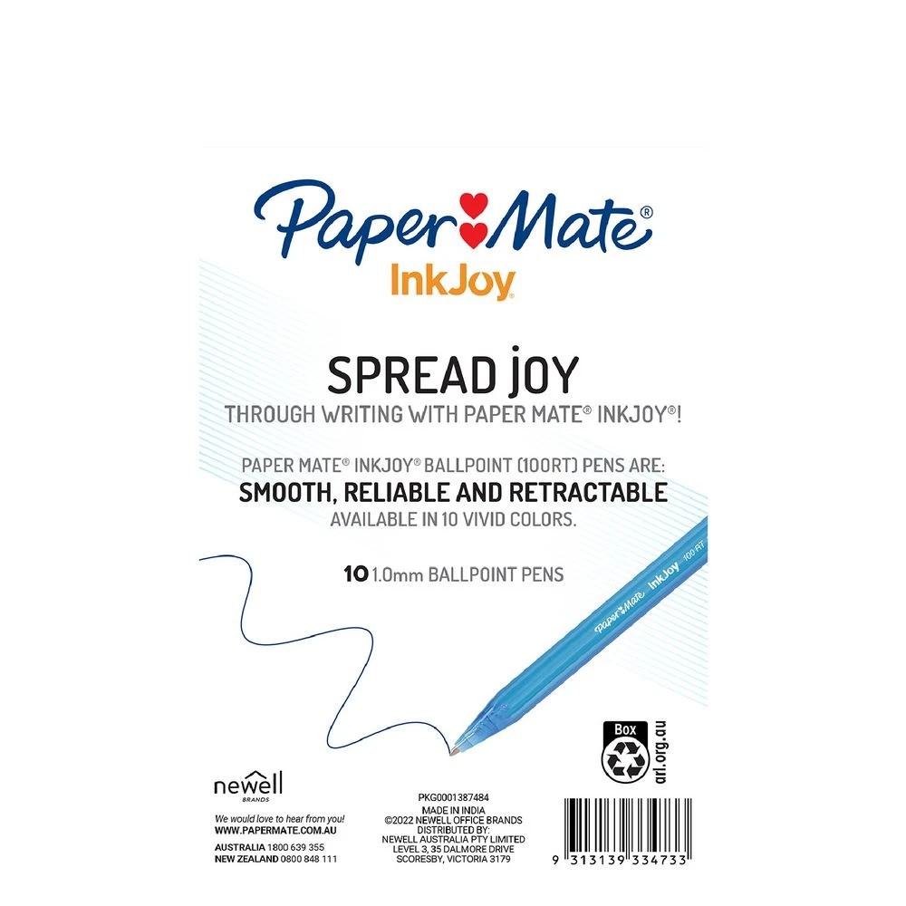 5 Paper Mate Inkjoy 100RT Ballpoint Pens Assorted 10 Pack, 5 of 5