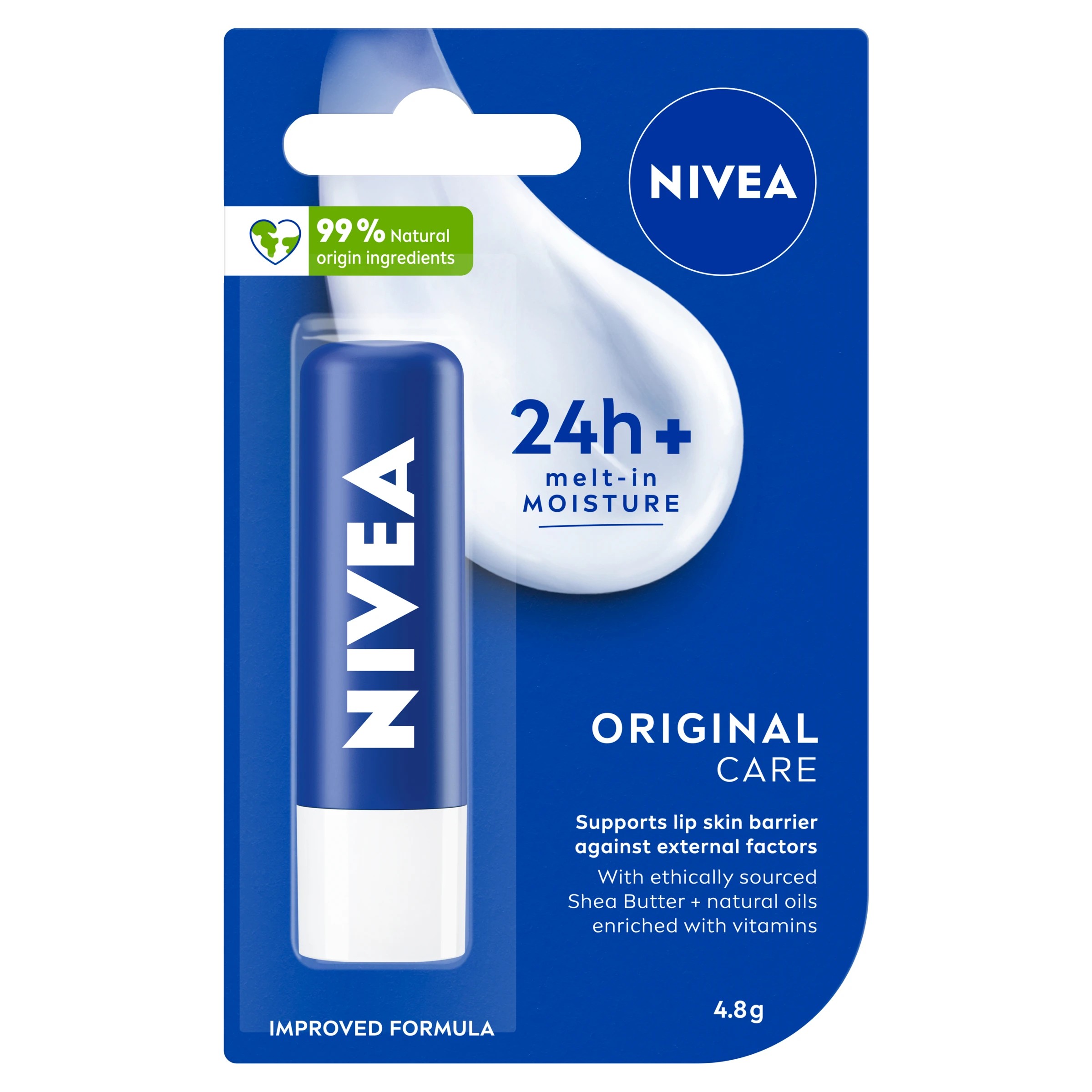 2 Nivea Original Care Lip Balm 4.8g, 2 of 7