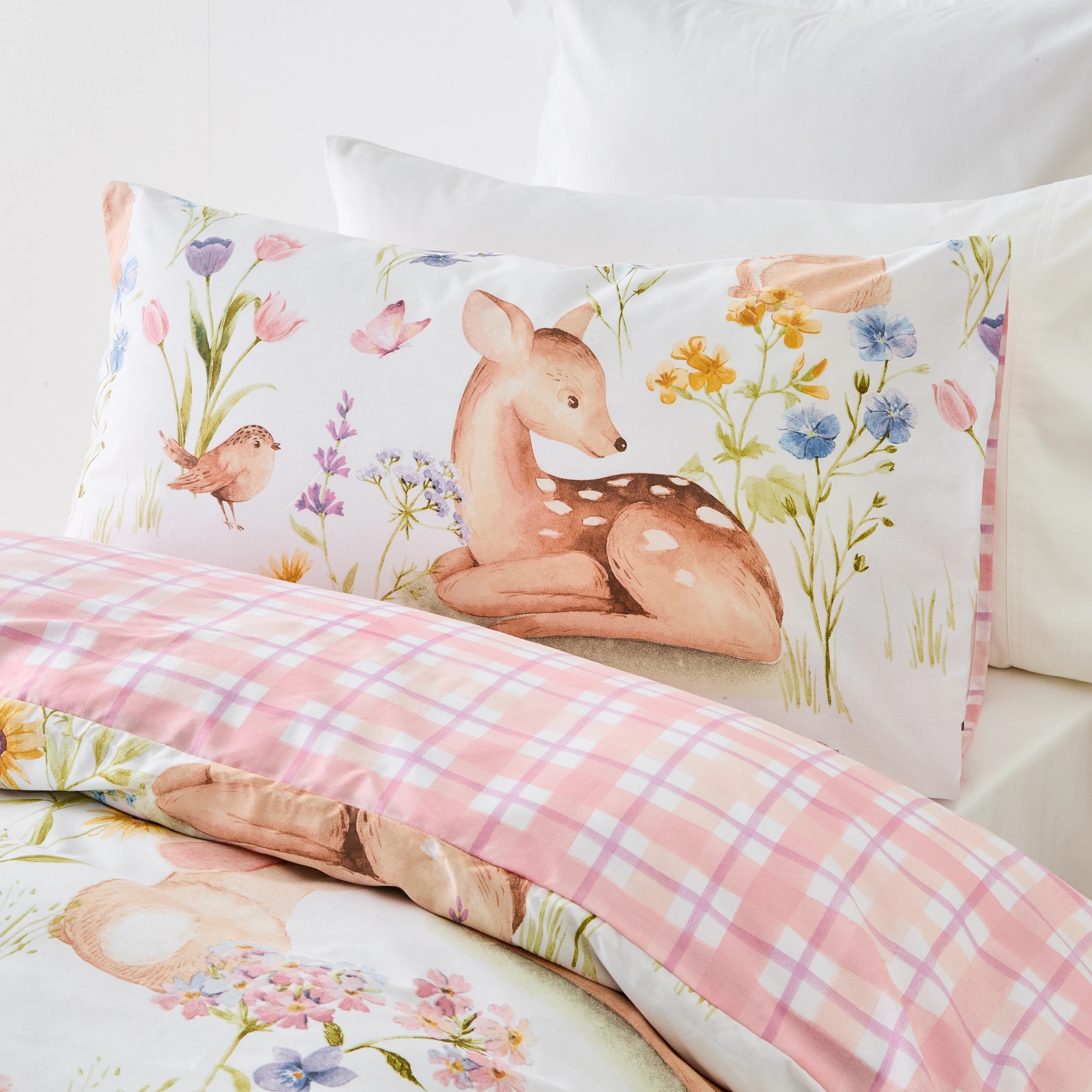 3 Woodlands Cotton Rich Reversible Quilt Cover Set - Single Bed, 3 of 7