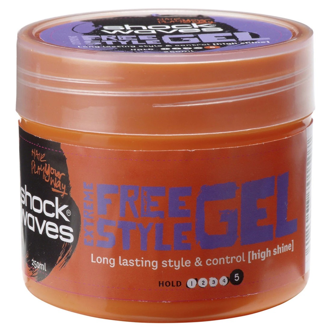 1 Shock Waves 250ml Hold Extreme Free Style Gel, 1 of 1