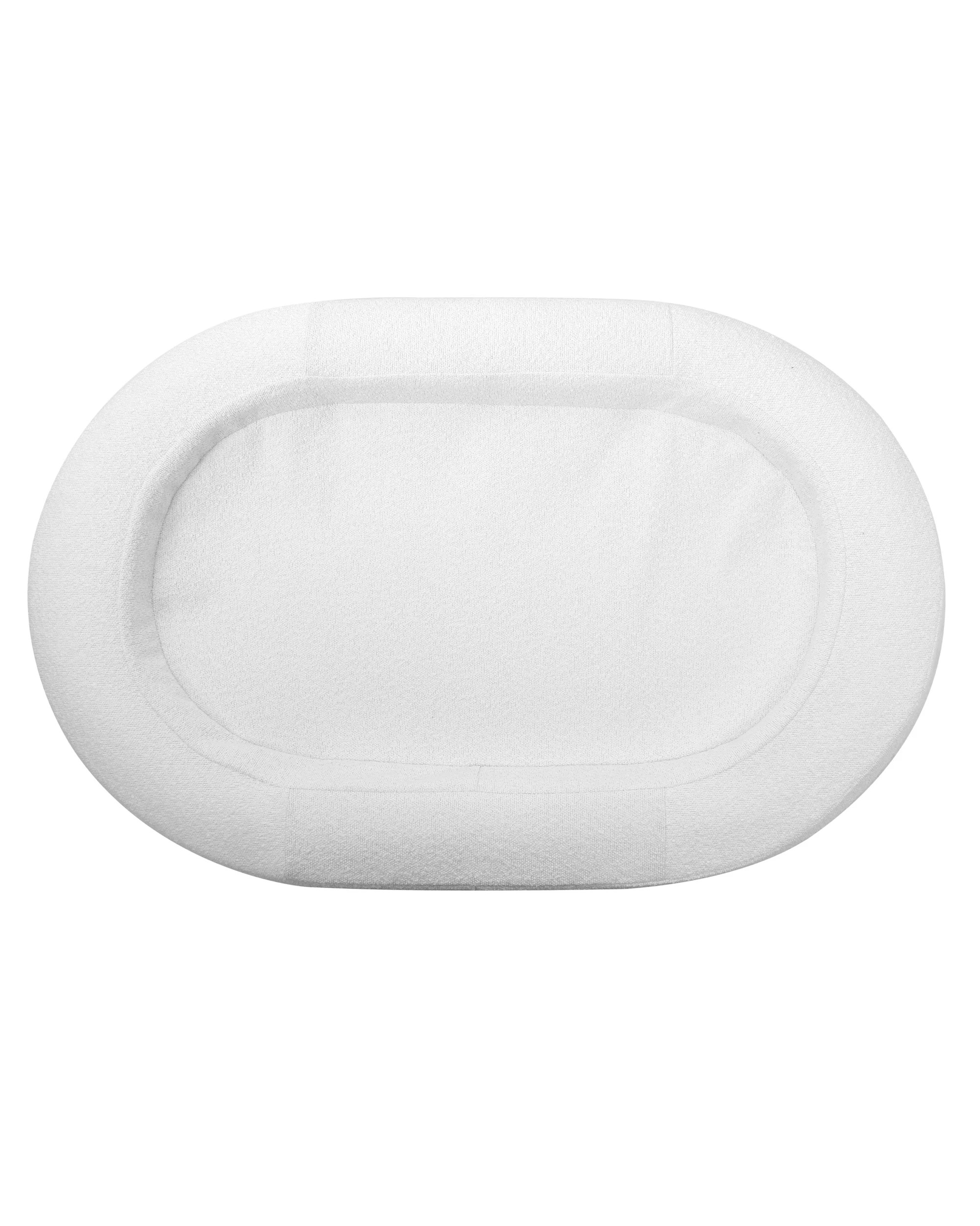 7 Charlie's Marlo Orthopedic Bolster Boucle Dog Bed 120x75cm Large - White, 7 of 9