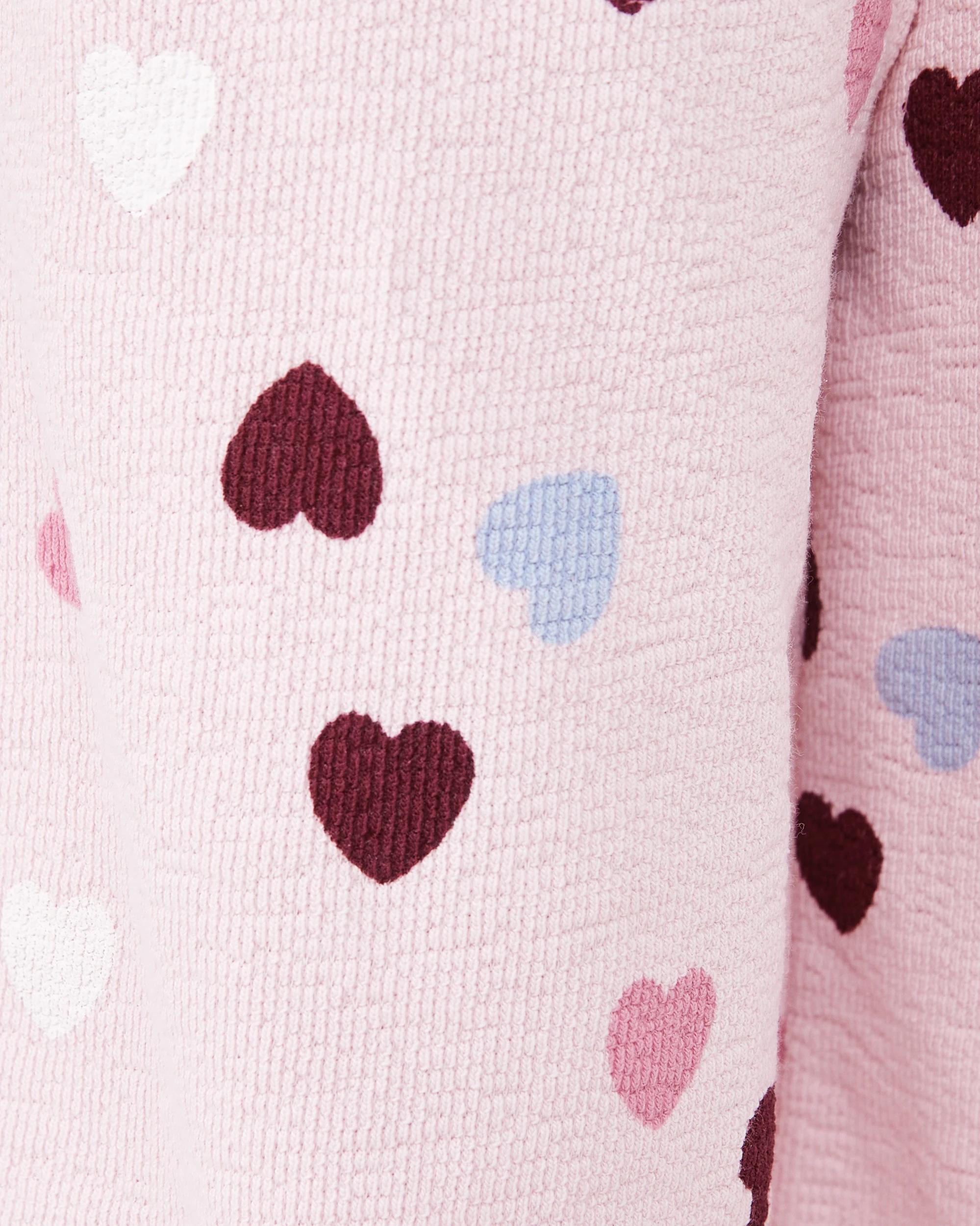 4 Slub Jacquard Pants Pnk Heart, 4 of 6