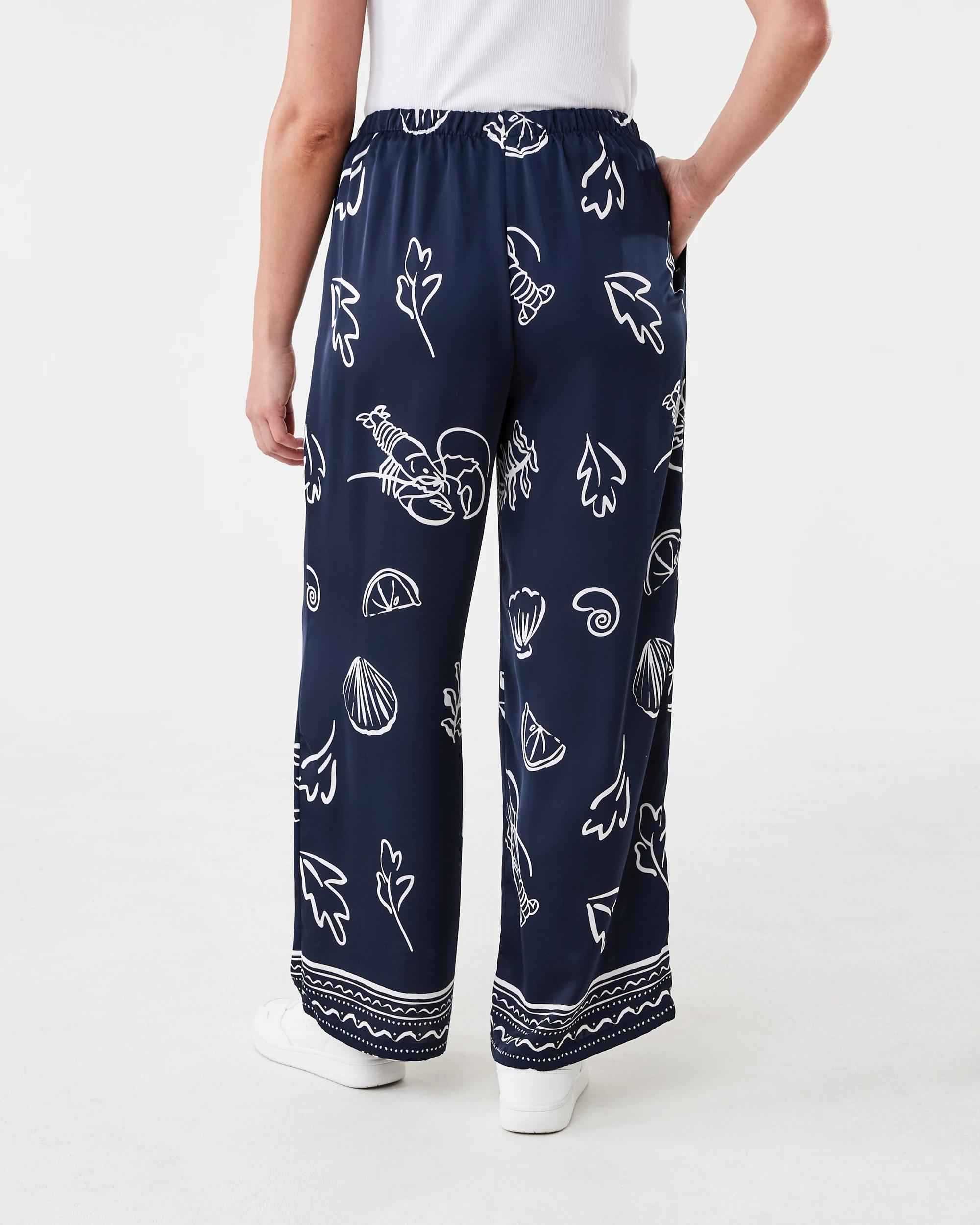 3 Satin Pants Nvy Vacay, 3 of 6