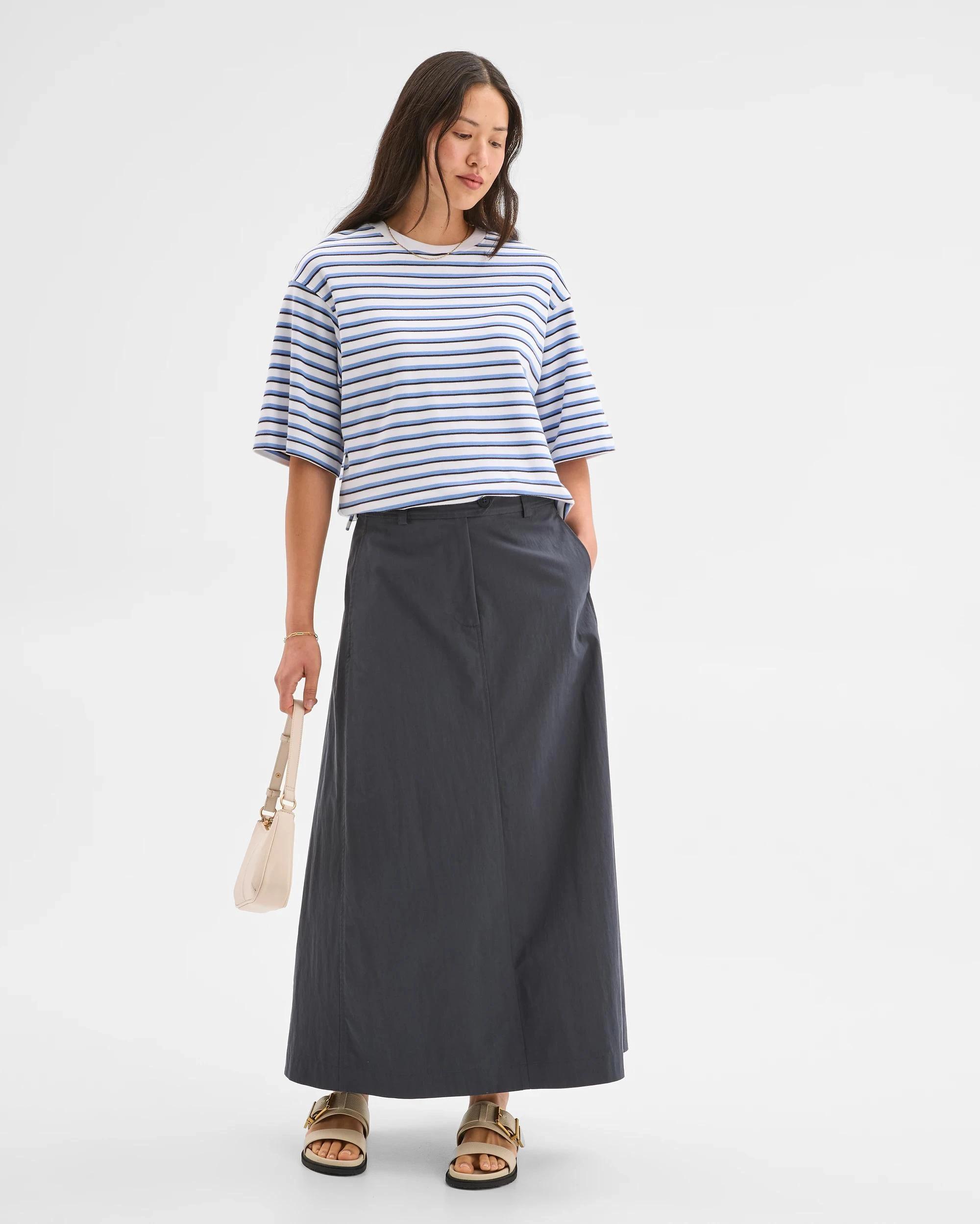 2 Target Australian Cotton Heavyweight Boxy T-Shirt STRIPE, 2 of 5