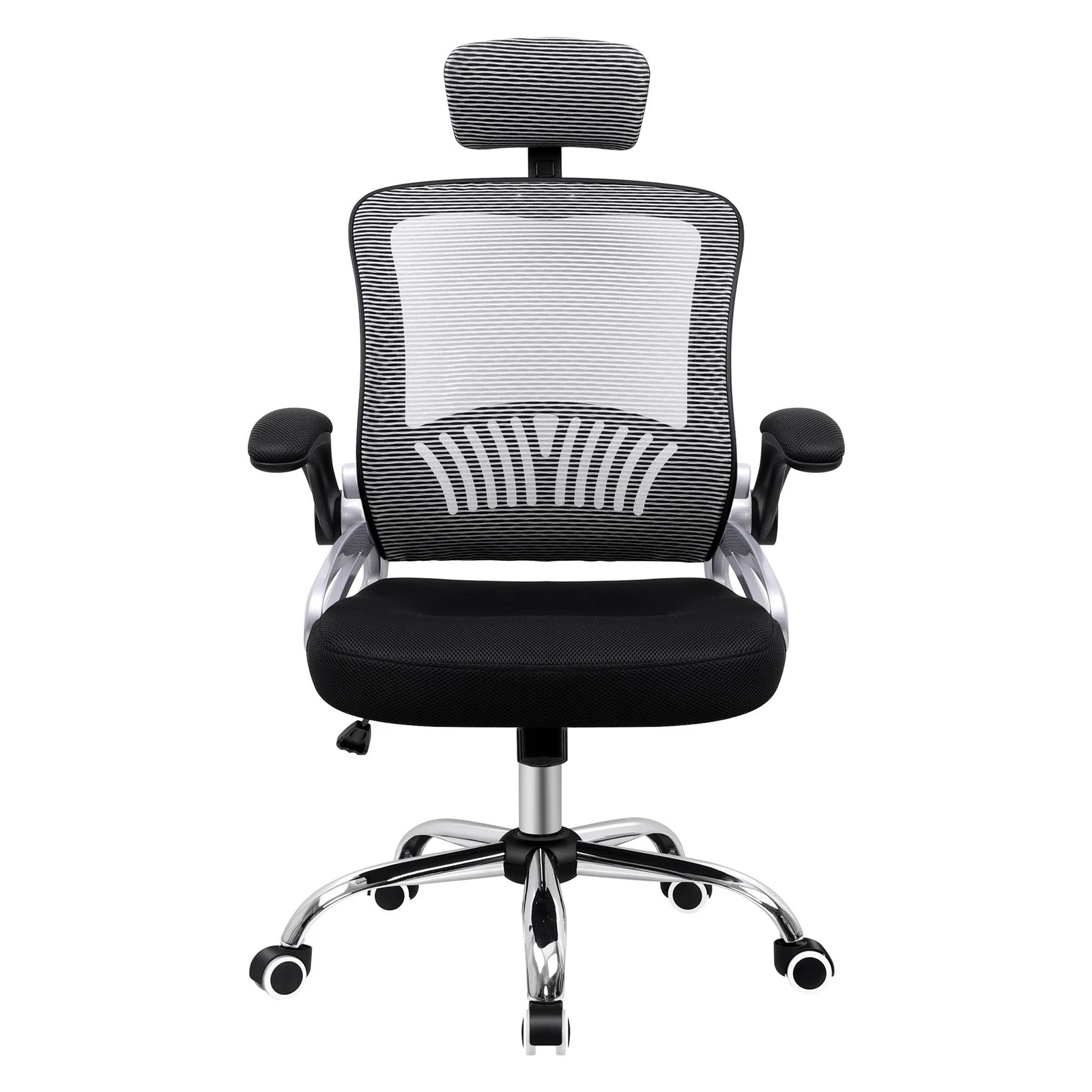 5 Alfordson Mesh Office Chair Executive Fabric Seat Gaming Racing Tilt Computer - Black, 5 of 10