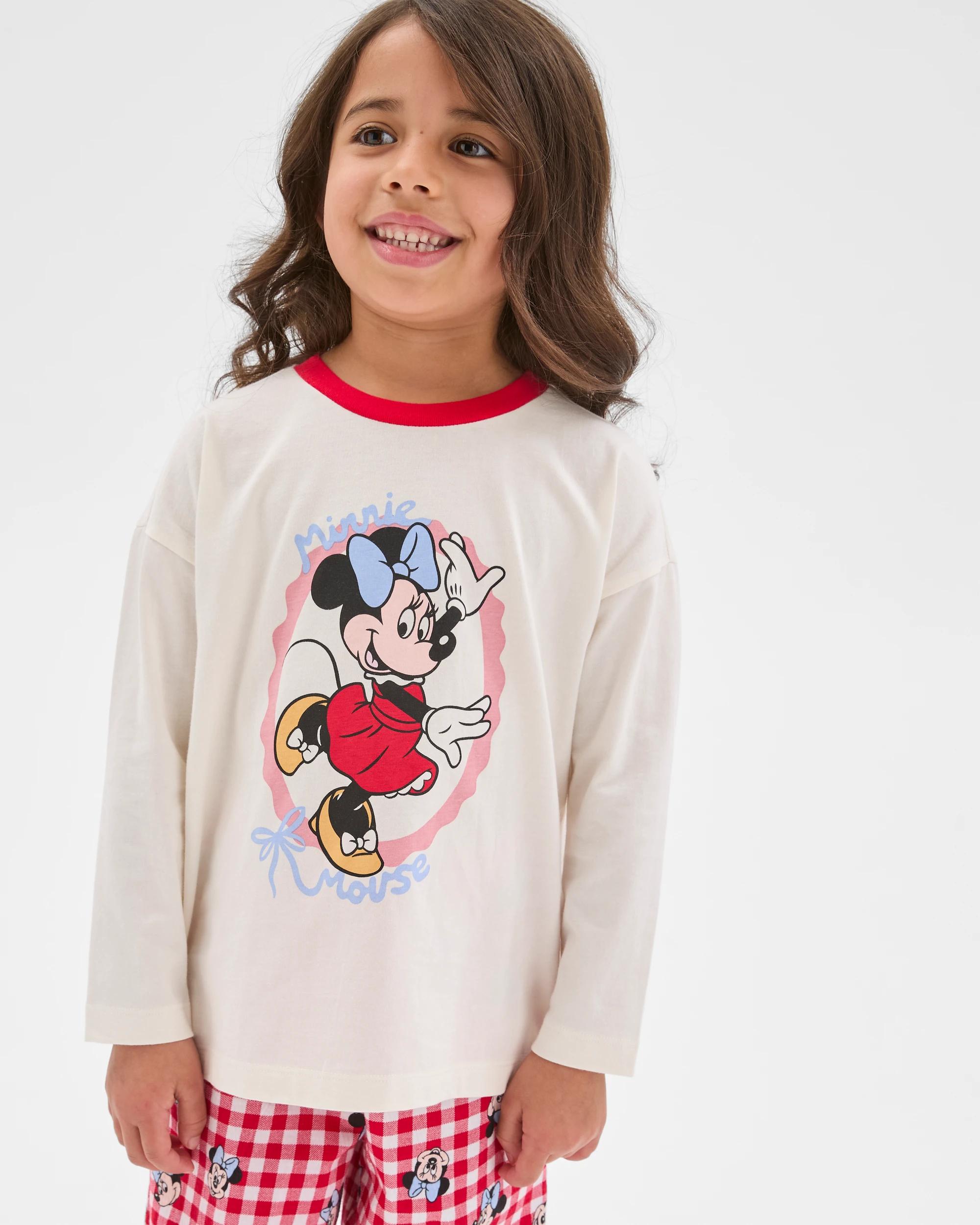 2 Disney Minnie Mouse Organic Cotton Younger Girls Pyjama Set MINNIE, 2 of 7