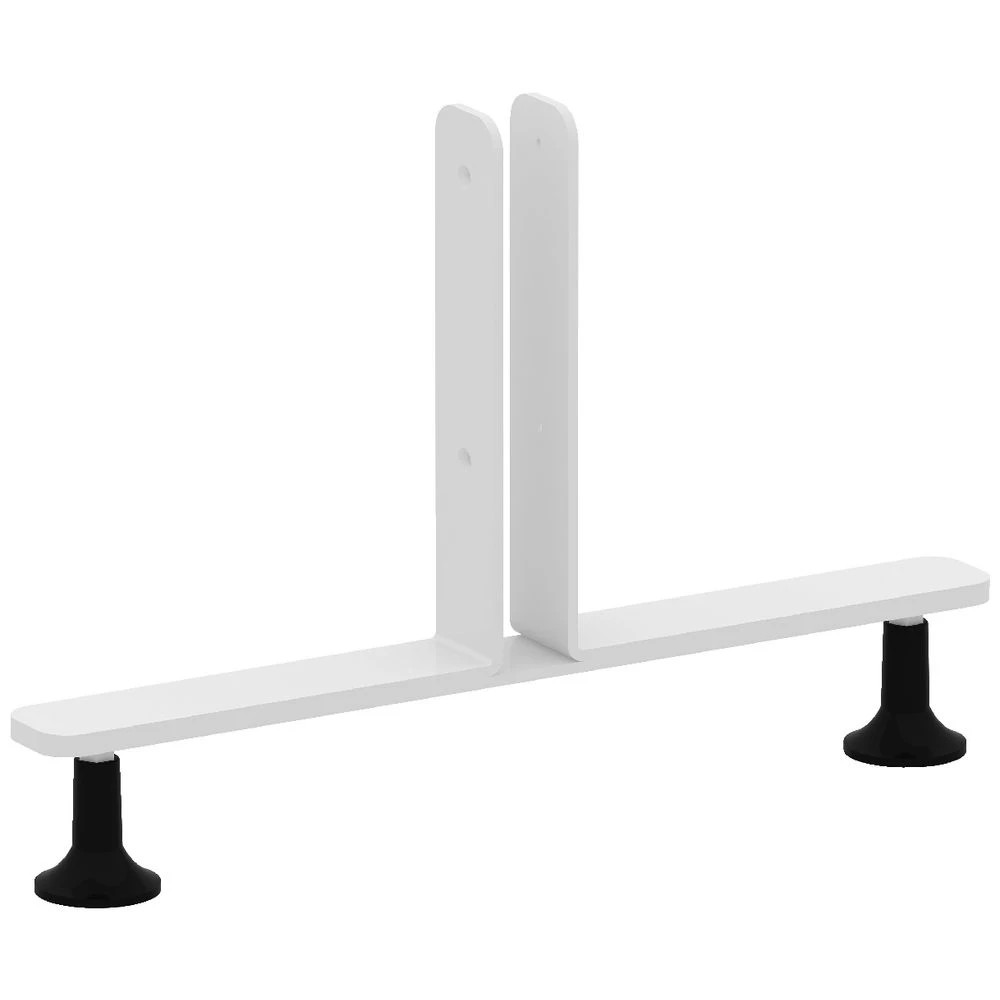 3 Stilford Professional Partition Screen St&ing Feet White Office Furnishing Accessories Workspace Screens & Partitions, 3 of 3