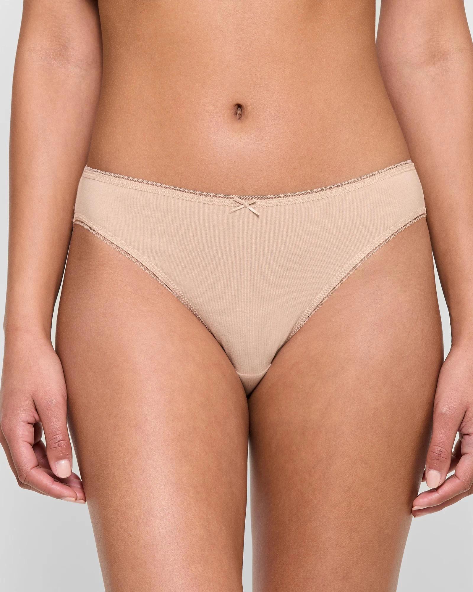 2 Target Women's Cotton/Elastane Bikini Briefs 5 Pack LATTE, 2 of 5