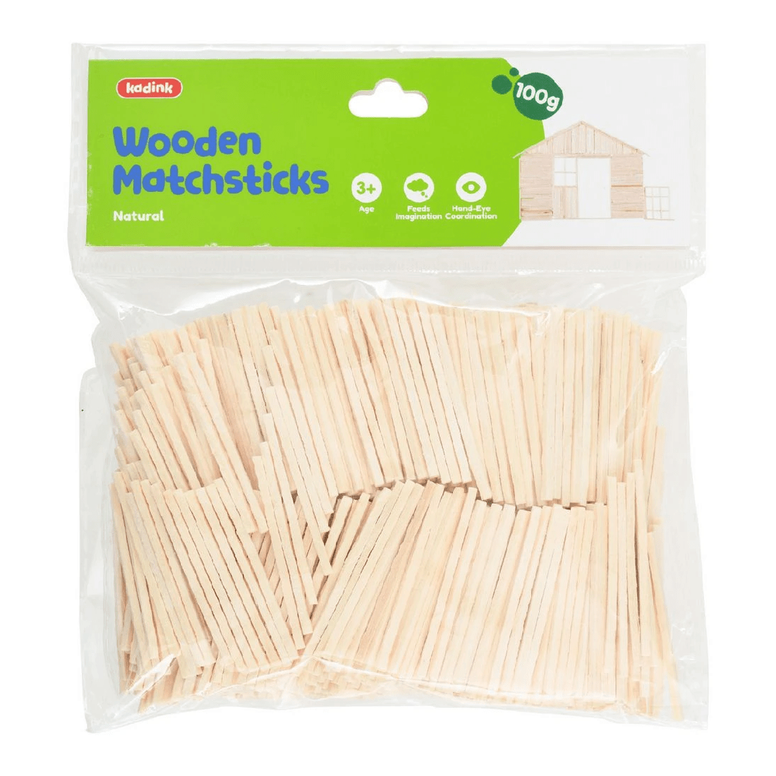 1 Kadink Wooden Match Sticks Natural 1000 Pack, 1 of 3