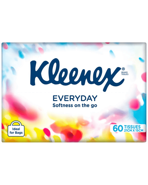Kleenex On The Go Everyday Tissues 60 Pack