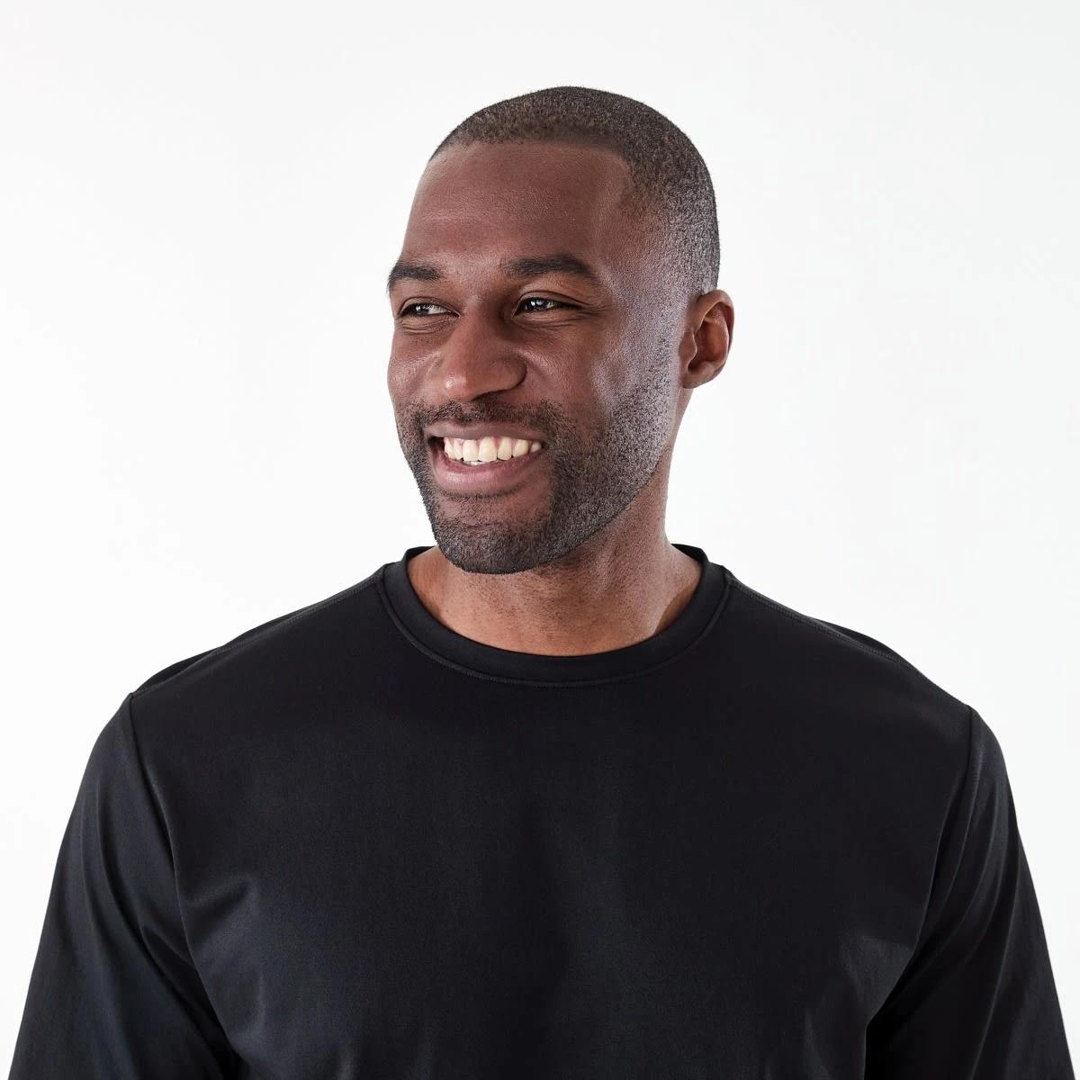 4 Active Mens Regular Training T-shirt BLACK, 4 of 6