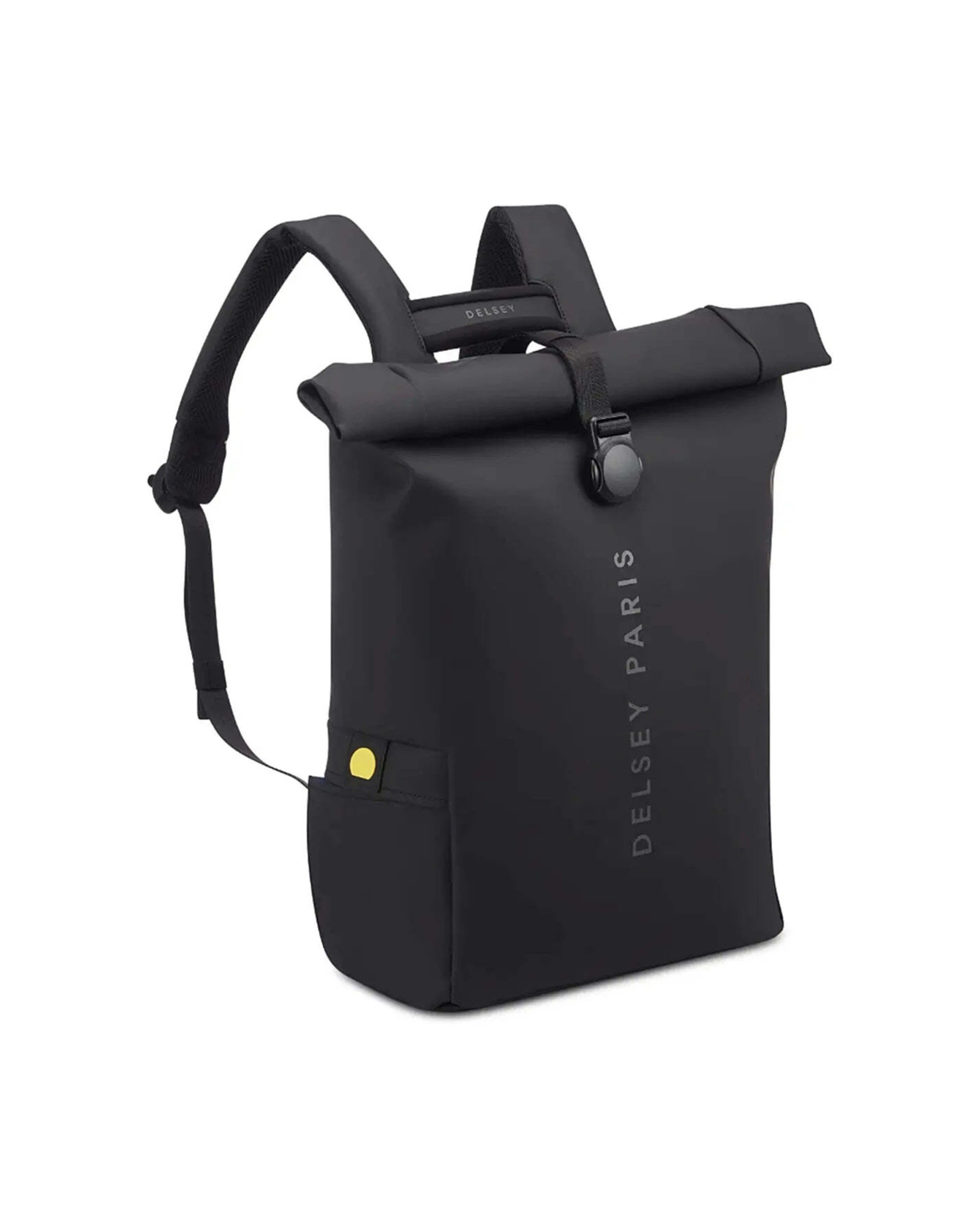 2 Delsey Turenne Soft Rolltop 15in Laptop Backpack RFID Data Protection Rollup - Black, 2 of 6
