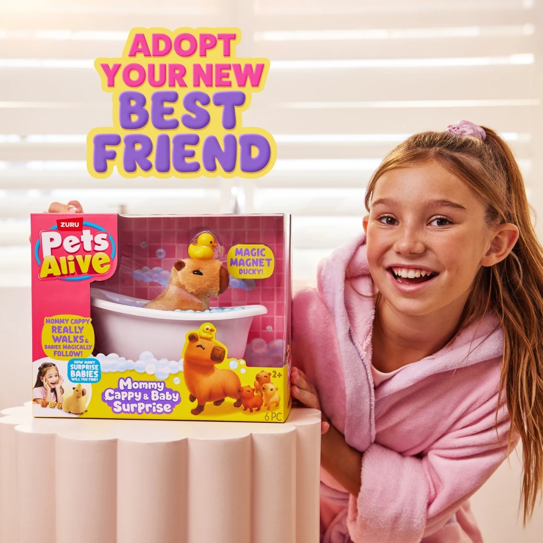 3 Zuru Pets Alive Mommy Cabybara & Baby Surprise - Assorted, 3 of 9