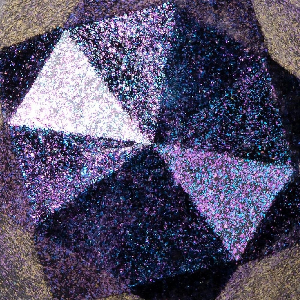 4 Folk Art Dragonfly Glaze Violet/Blue/Green Shift, 4 of 4