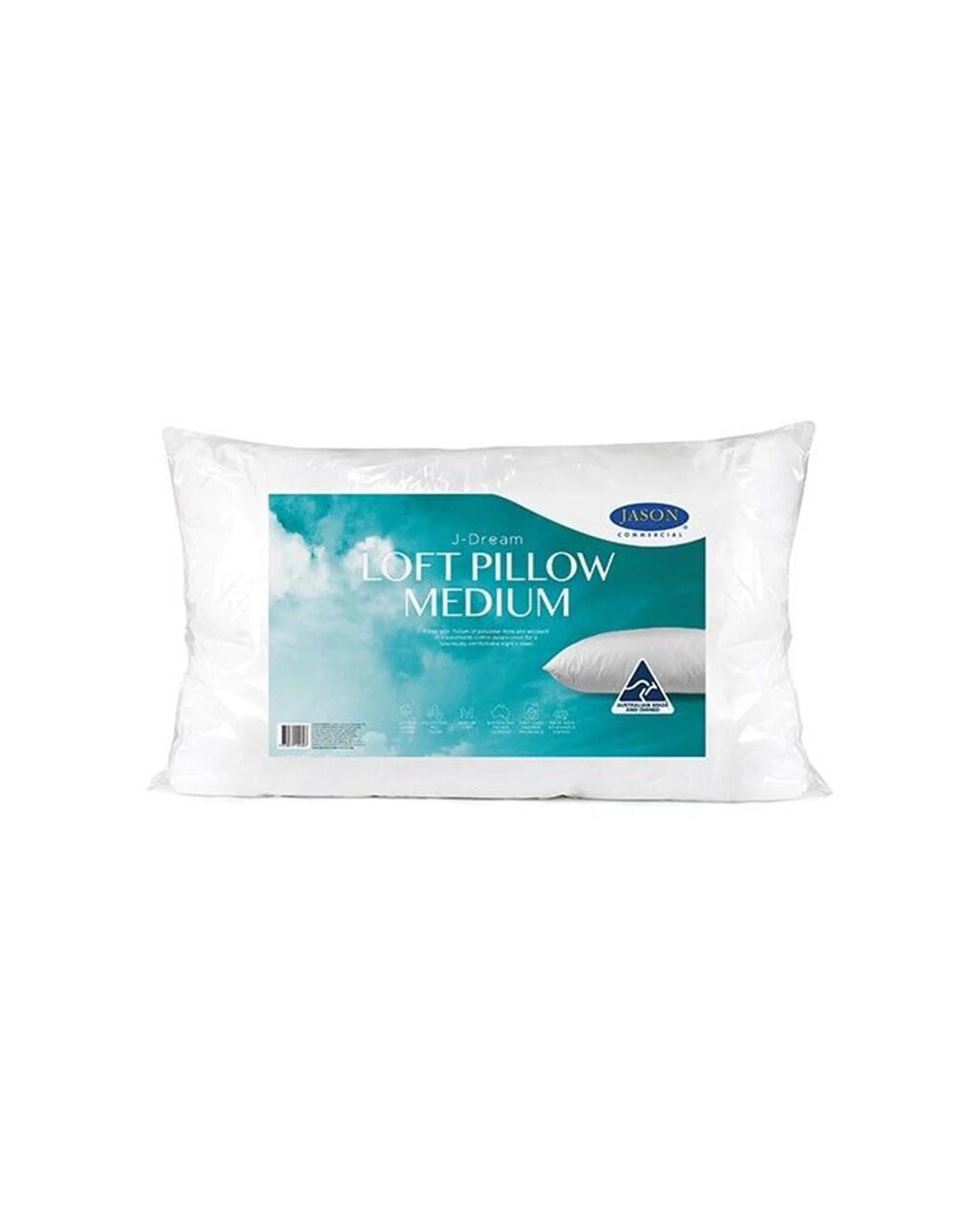 2 Jason Commercial J-Dream Loft Pillow Medium Standard - 4PK 48x73cm - White, 2 of 3