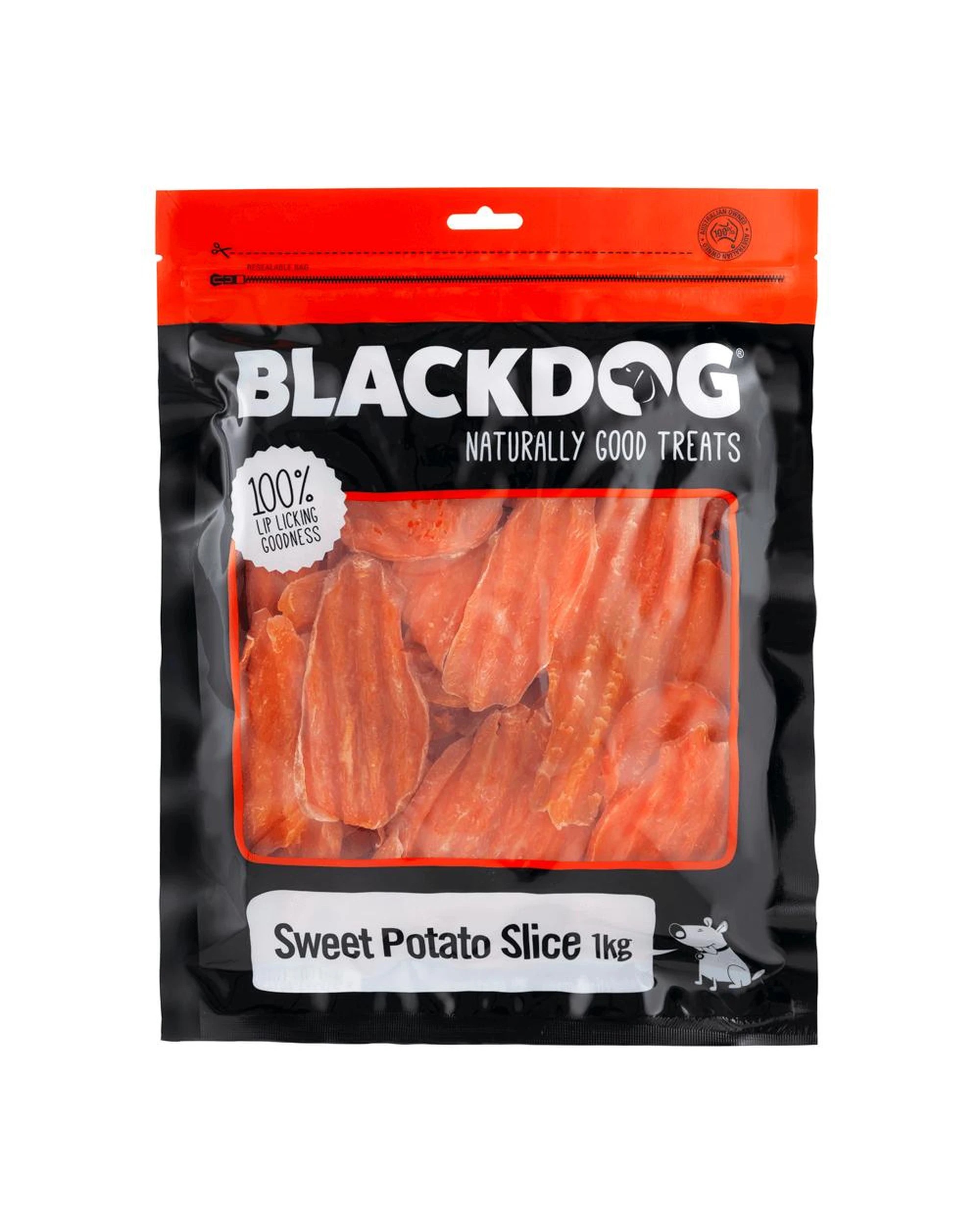 1 Blackdog Sweet Potato Slice Natural Dog Chew Treats 1kg, 1 of 3