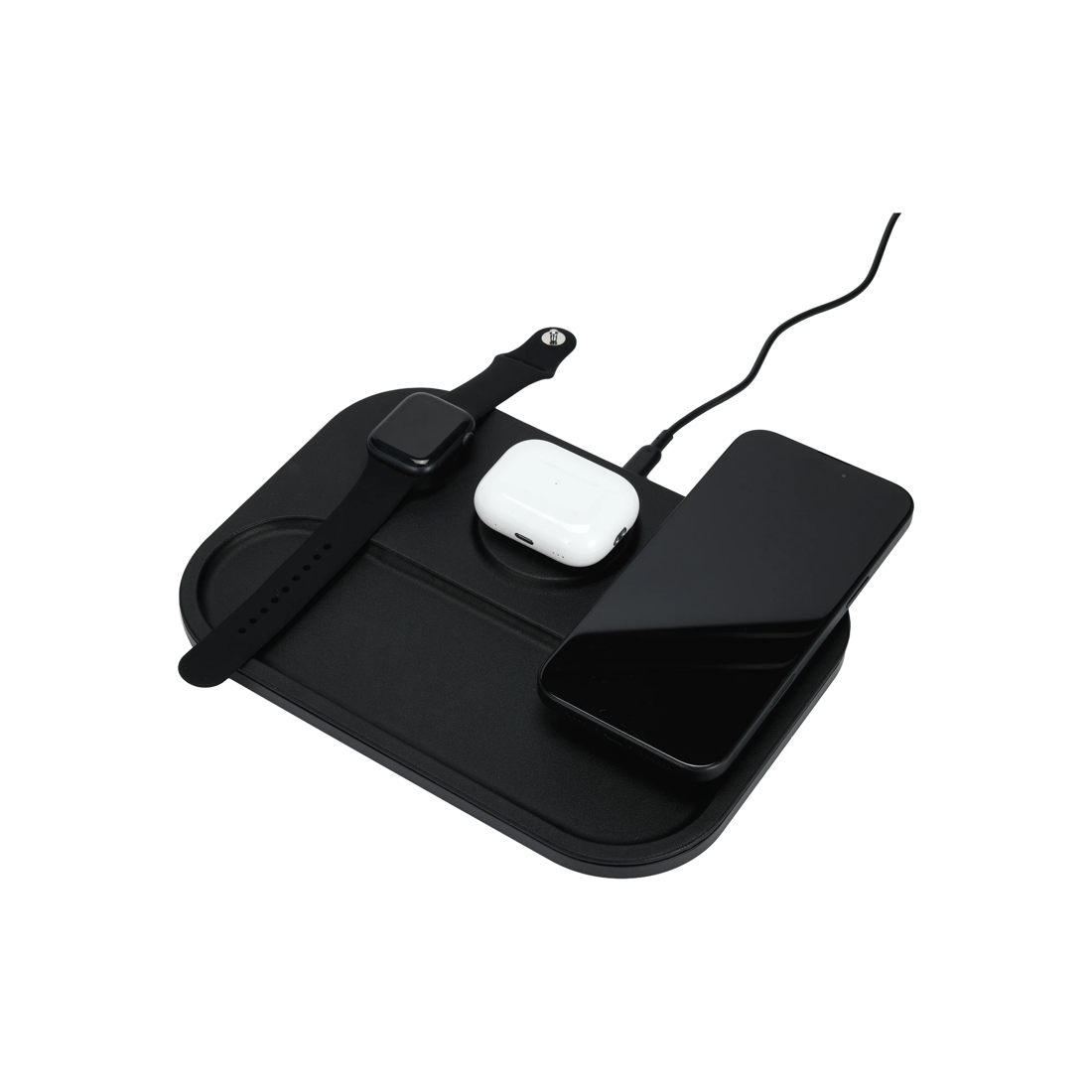 7 3-in-1 Wireless Charger Tray - Black, 7 of 9