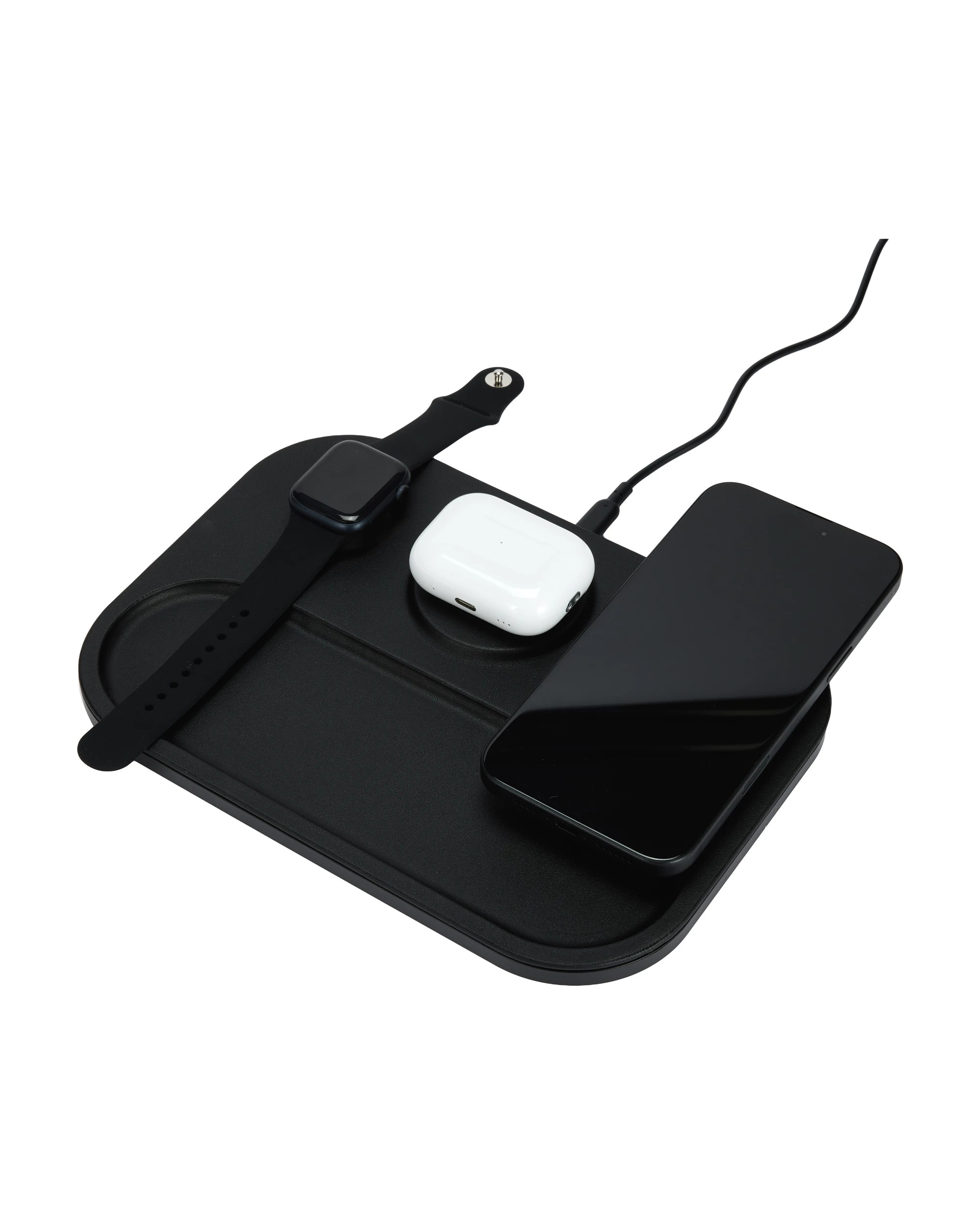 7 3-in-1 Wireless Charger Tray - Black, 7 of 9