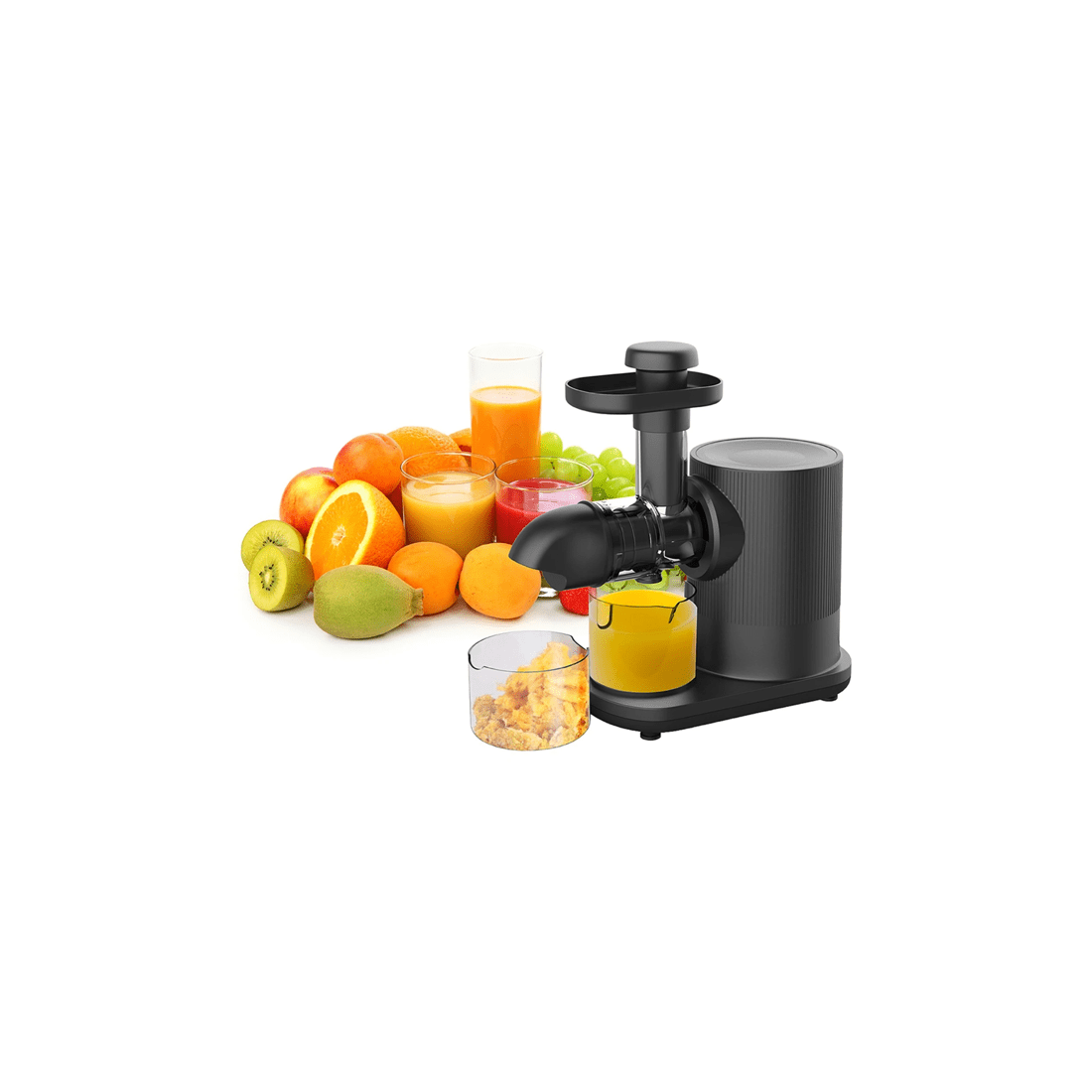 9 Lennox 36.5cm Cold Press Slow Juicer/fruit/juice Healthy Drink Maker 150w - Black, 9 of 9