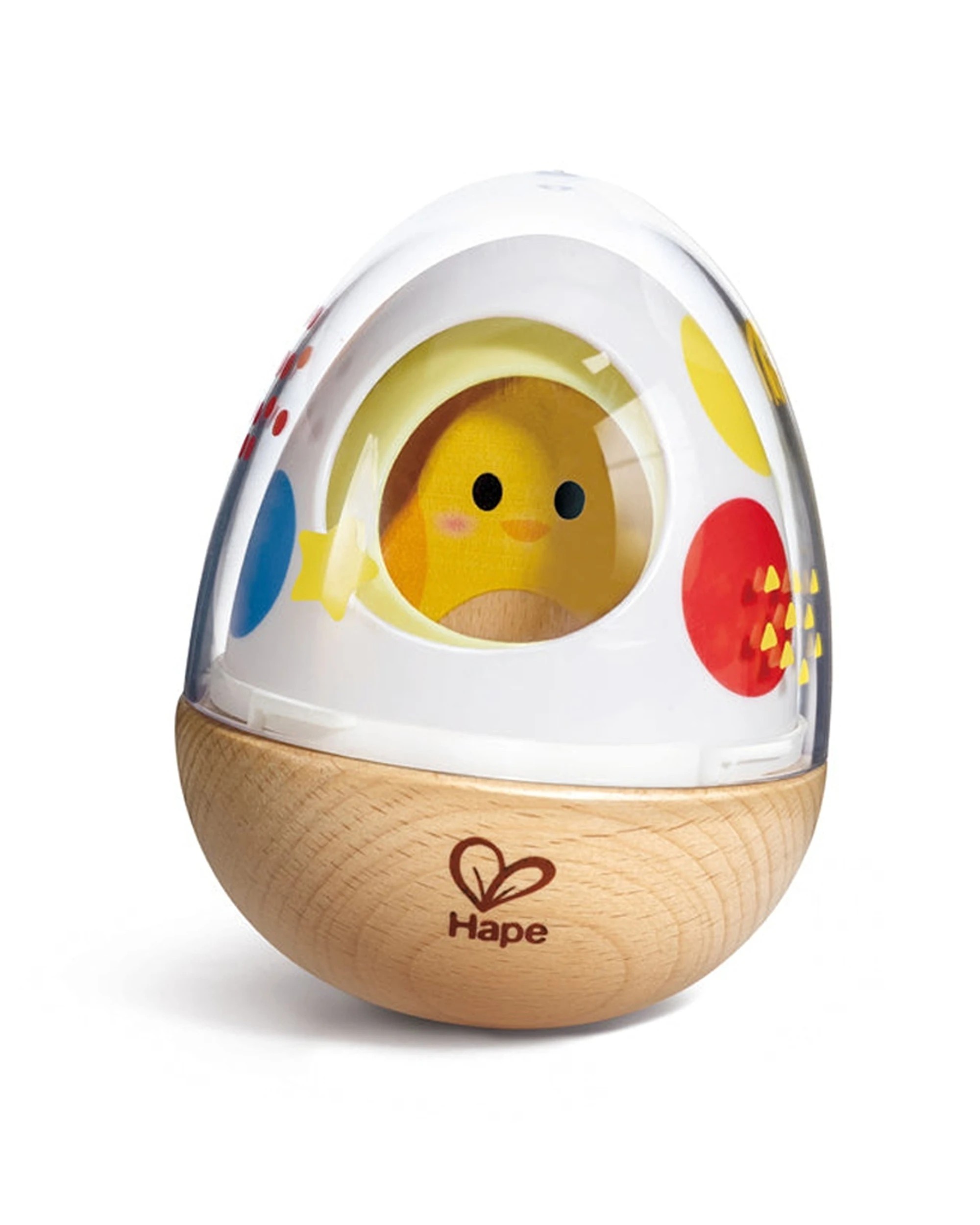 1 Hape Wobble Wonder Stacker Colourful Egg Shells Toy 8.2x8.2x10cm Kids - Multi, 1 of 3