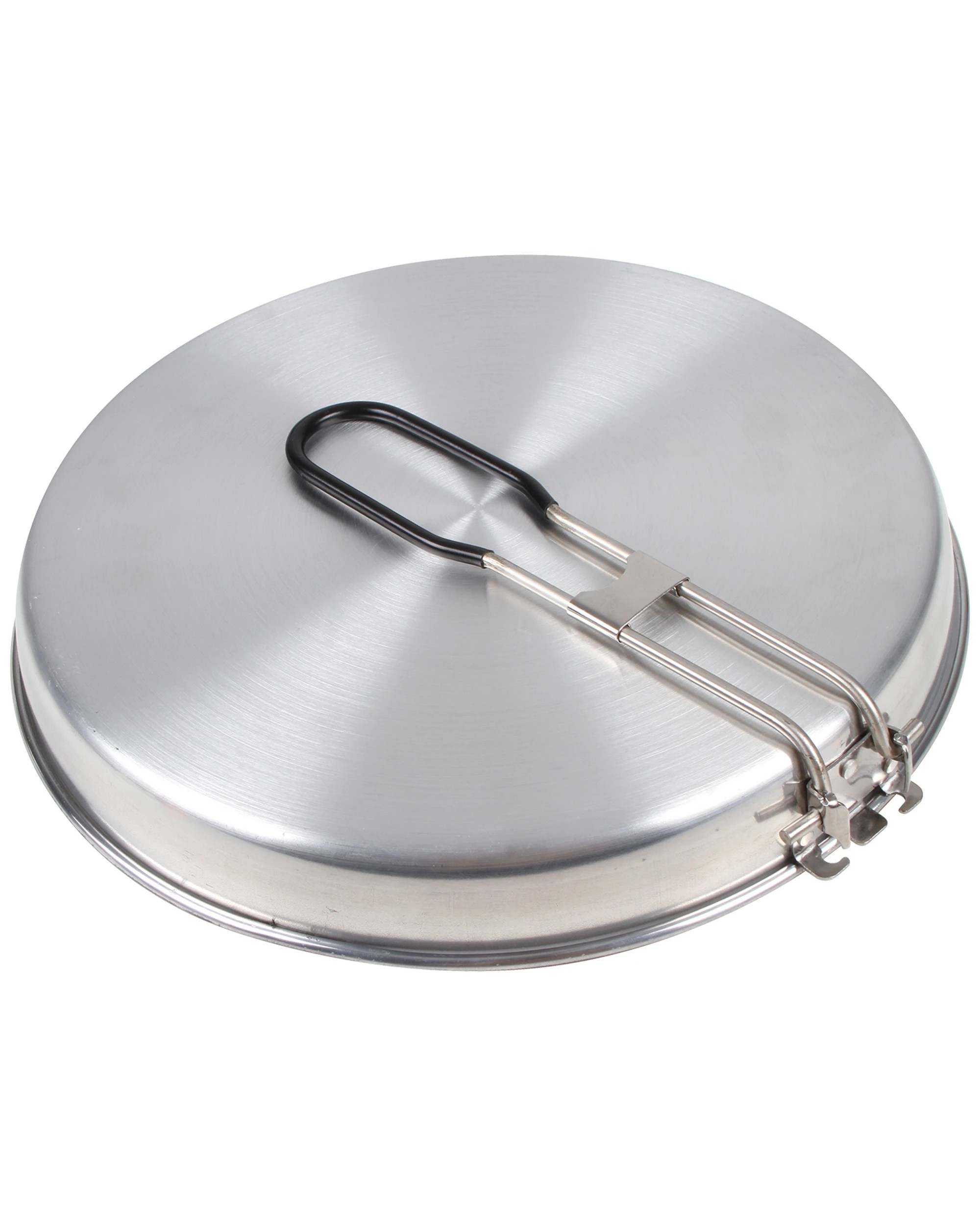 3 Wildtrak Aluminium Non-Stick Frying Pan Folding Handle Camping Cookware - Black, 3 of 3