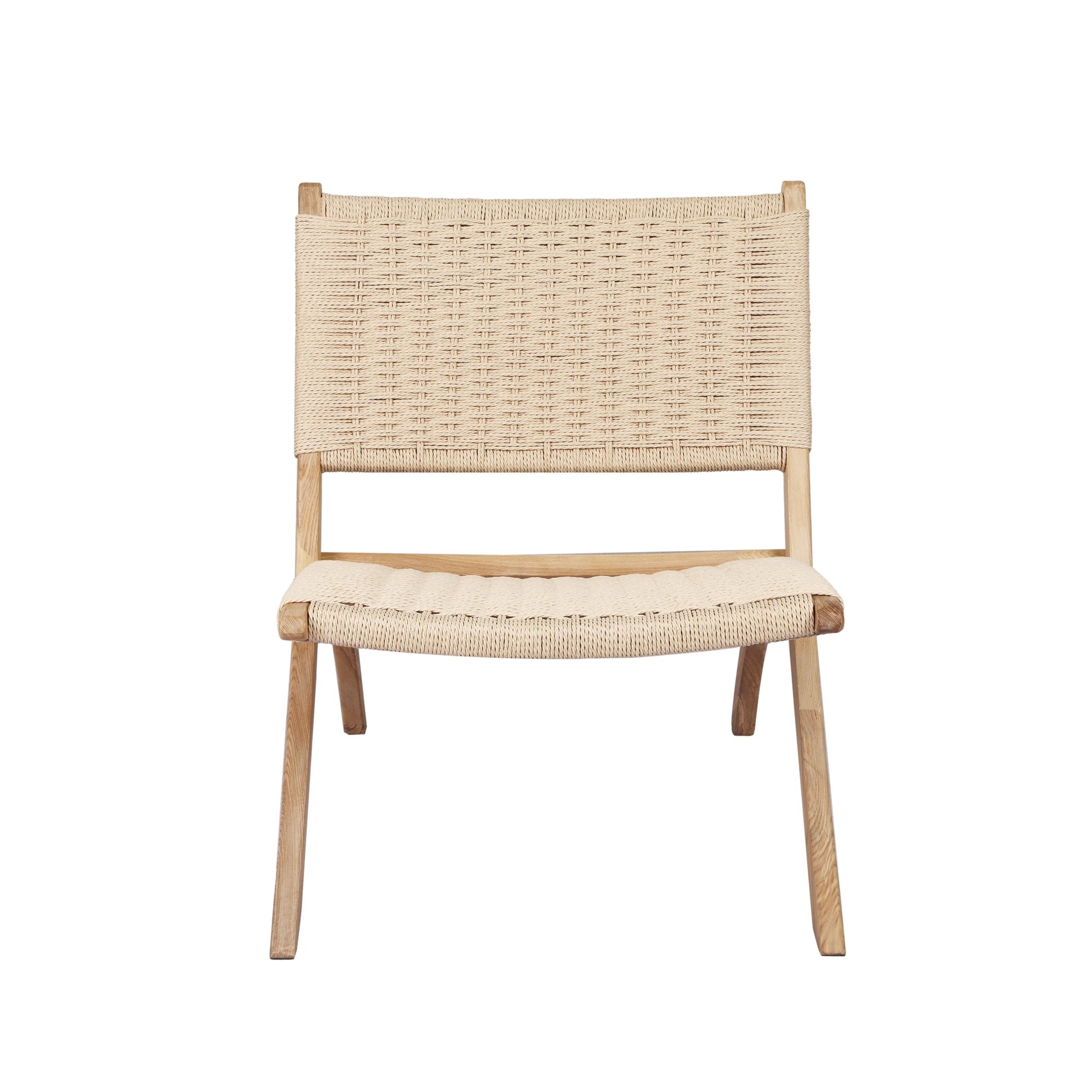 2 Levede 2x Foldable Accent Chair - Natural, 2 of 8