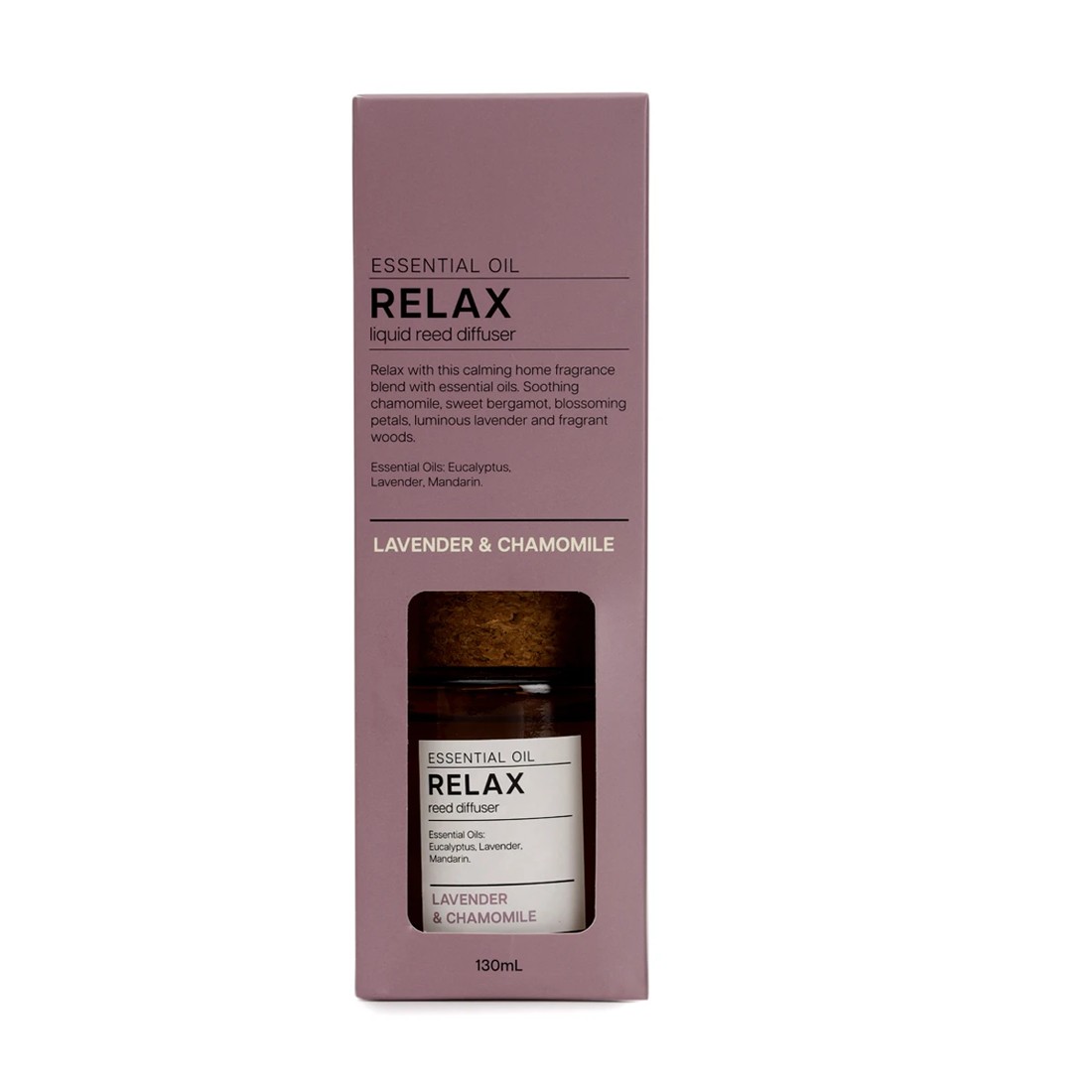 5 Aroma Relax Lavender & Chamomile Essential Oil Blend Liquid Reed Diffuser 130ml, 5 of 6