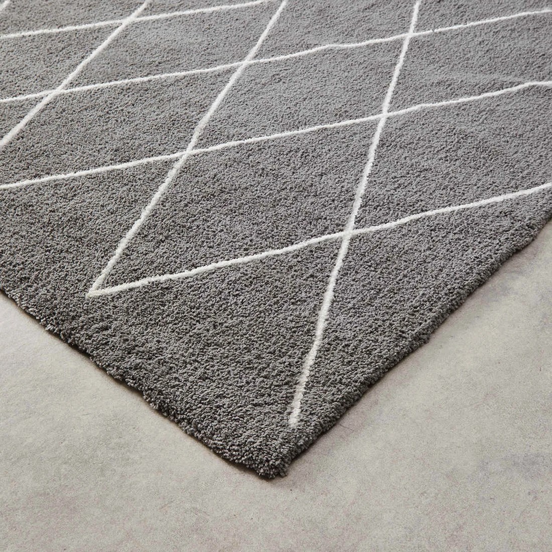 2 Trellis Rug - Grey, Extra Large - 270cm x 180cm, 2 of 6