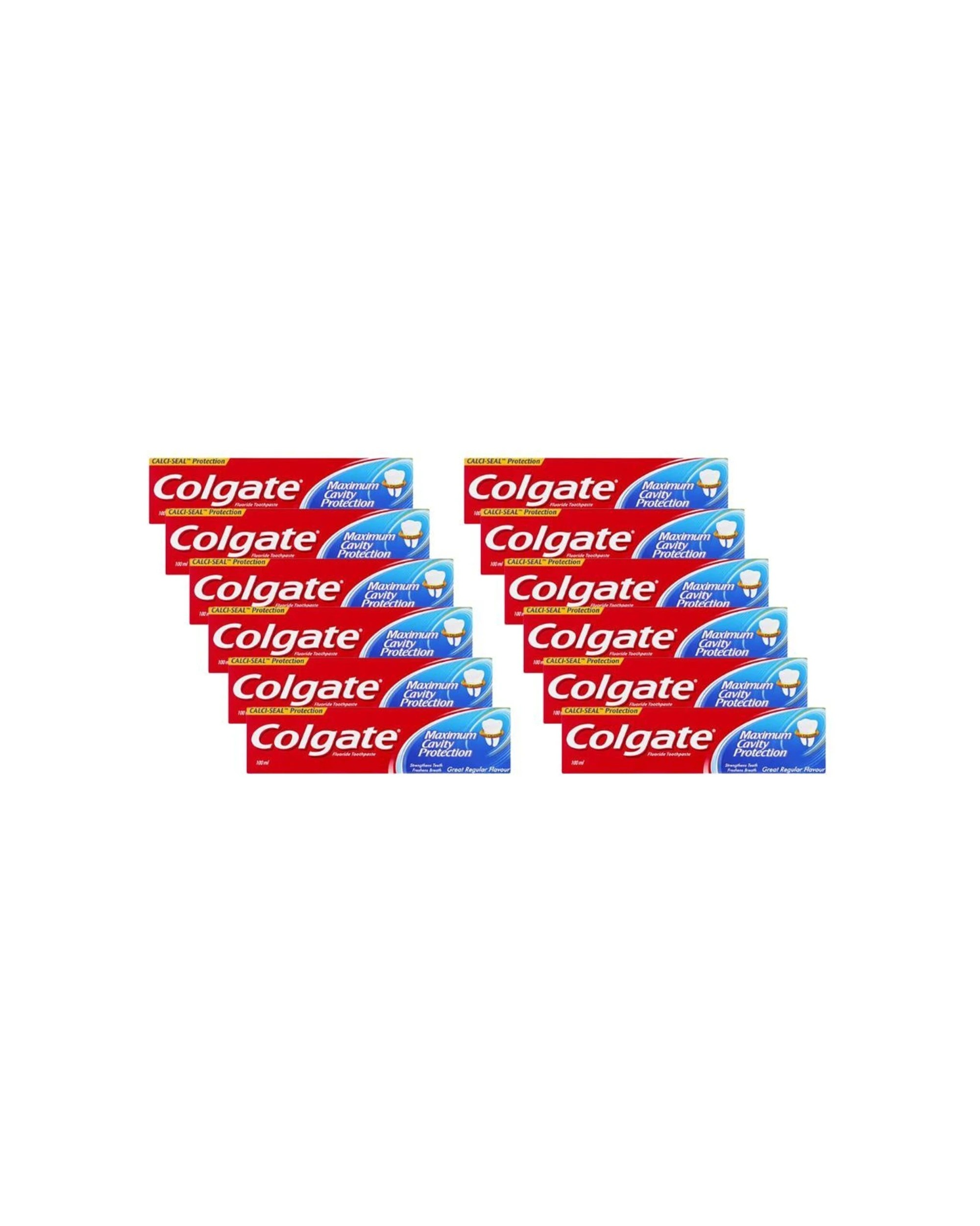 1 Colgate 12PK Maximum Cavity Protection Toothpaste Tube Dental Oral 100ml - Multi, 1 of 2